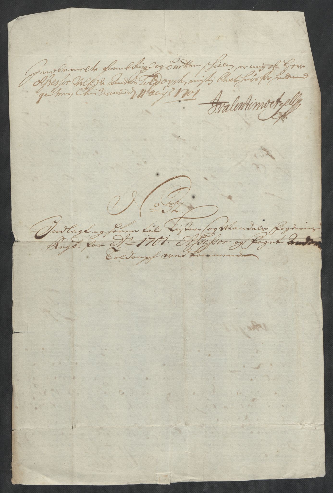 Rentekammeret inntil 1814, Reviderte regnskaper, Fogderegnskap, RA/EA-4092/R43/L2549: Fogderegnskap Lista og Mandal, 1701-1702, s. 206