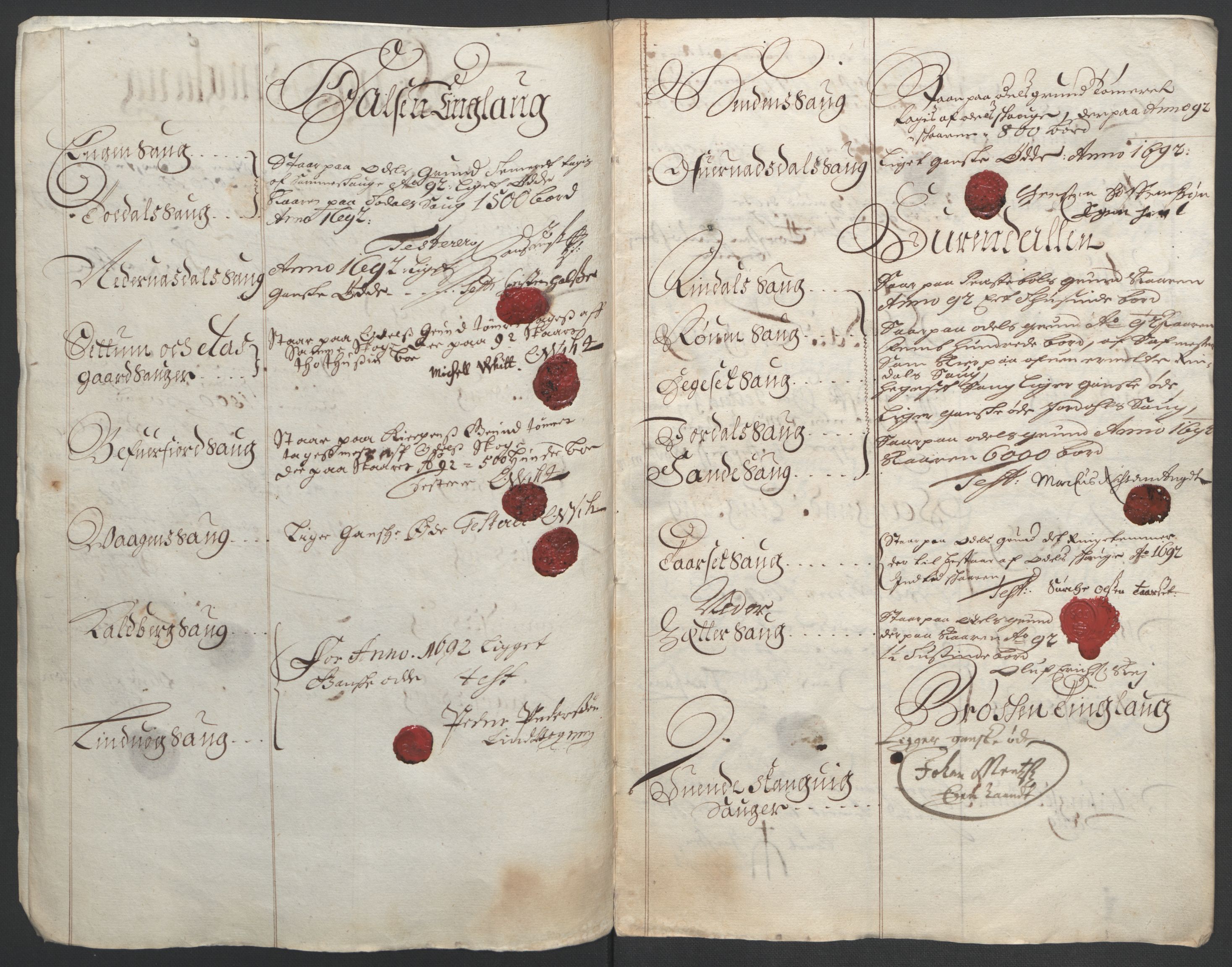 Rentekammeret inntil 1814, Reviderte regnskaper, Fogderegnskap, RA/EA-4092/R56/L3735: Fogderegnskap Nordmøre, 1692-1693, s. 72