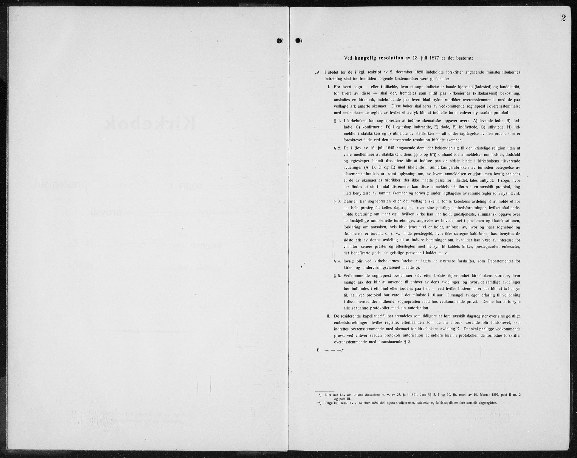 Gran prestekontor, SAH/PREST-112/H/Ha/Hab/L0008: Klokkerbok nr. 8, 1917-1935, s. 2
