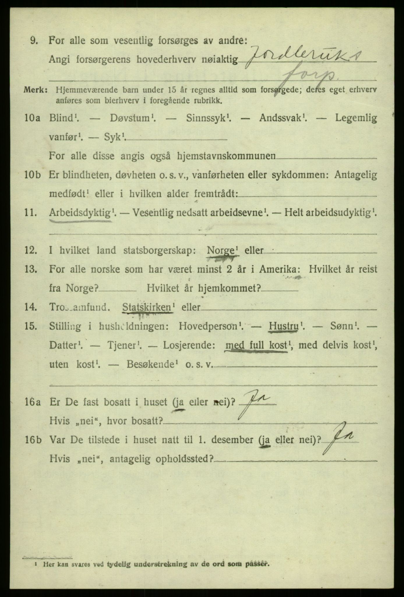 SAB, Folketelling 1920 for 1425 Hafslo herred, 1920, s. 4935