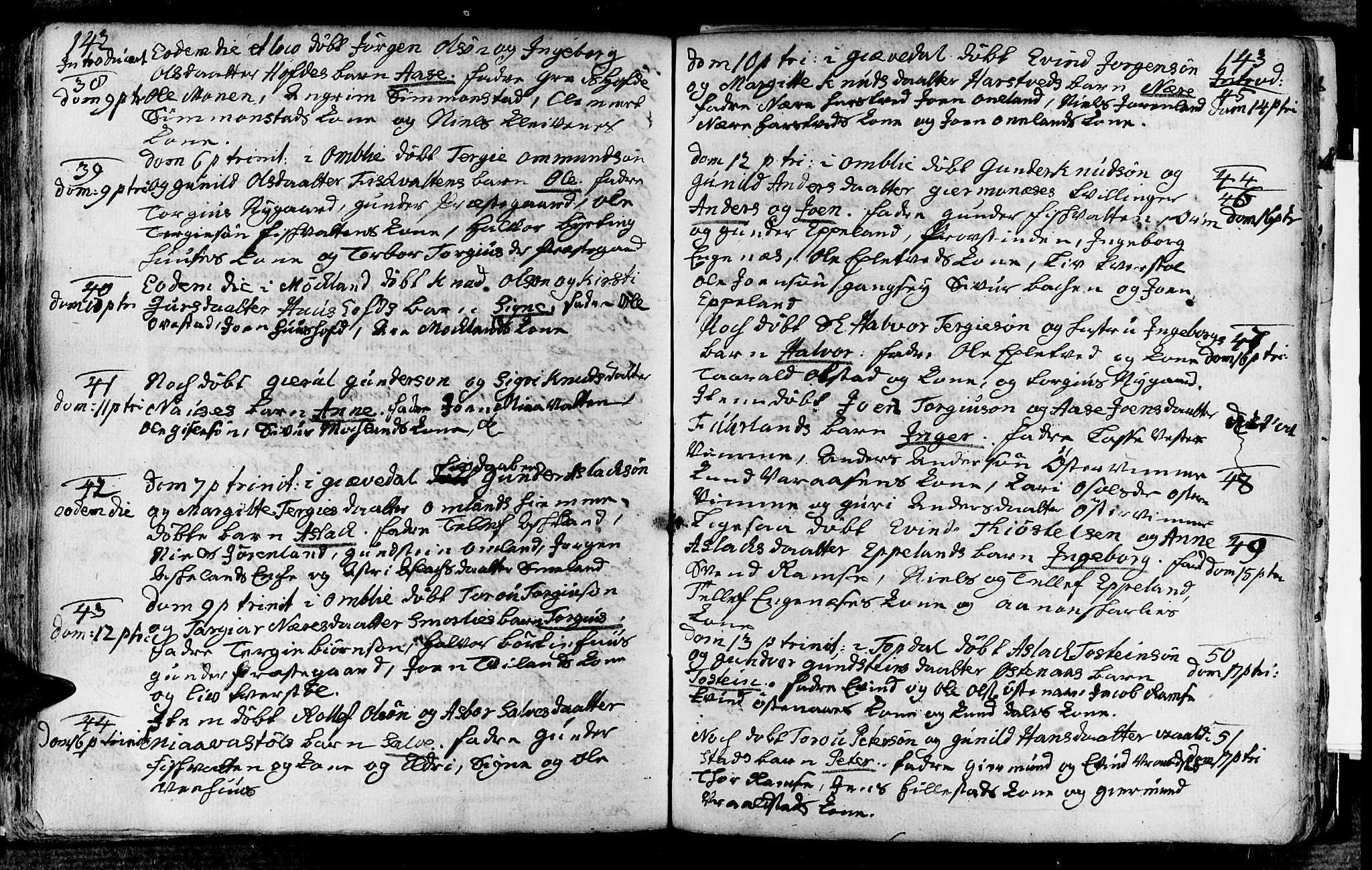 Åmli sokneprestkontor, AV/SAK-1111-0050/F/Fa/Fac/L0003: Ministerialbok nr. A 3, 1756-1775, s. 142-143