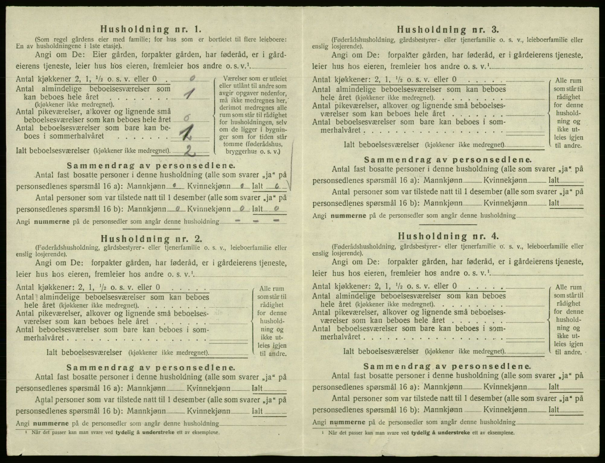 SAB, Folketelling 1920 for 1242 Samnanger herred, 1920, s. 197