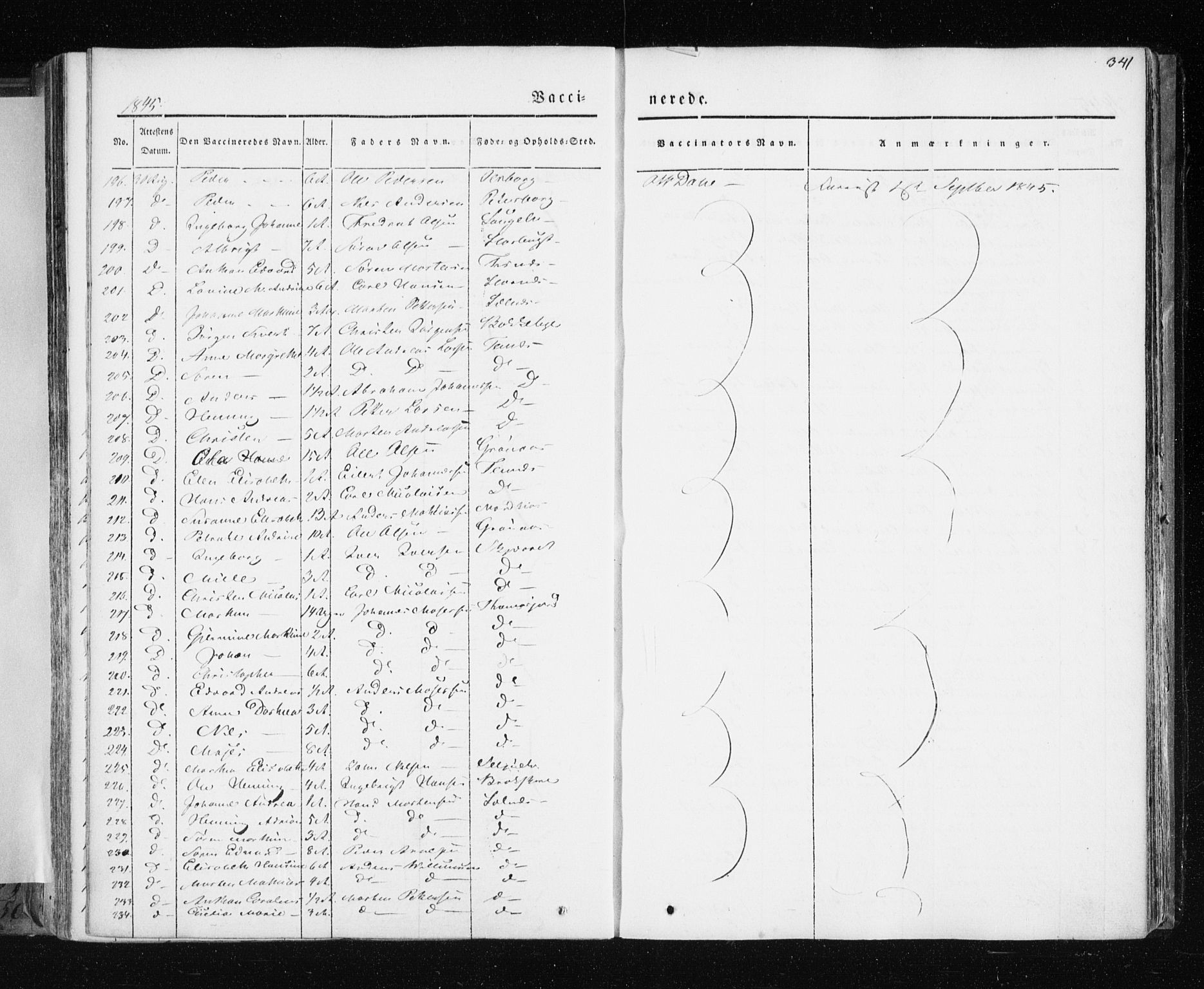 Tromsø sokneprestkontor/stiftsprosti/domprosti, AV/SATØ-S-1343/G/Ga/L0009kirke: Ministerialbok nr. 9, 1837-1847, s. 341