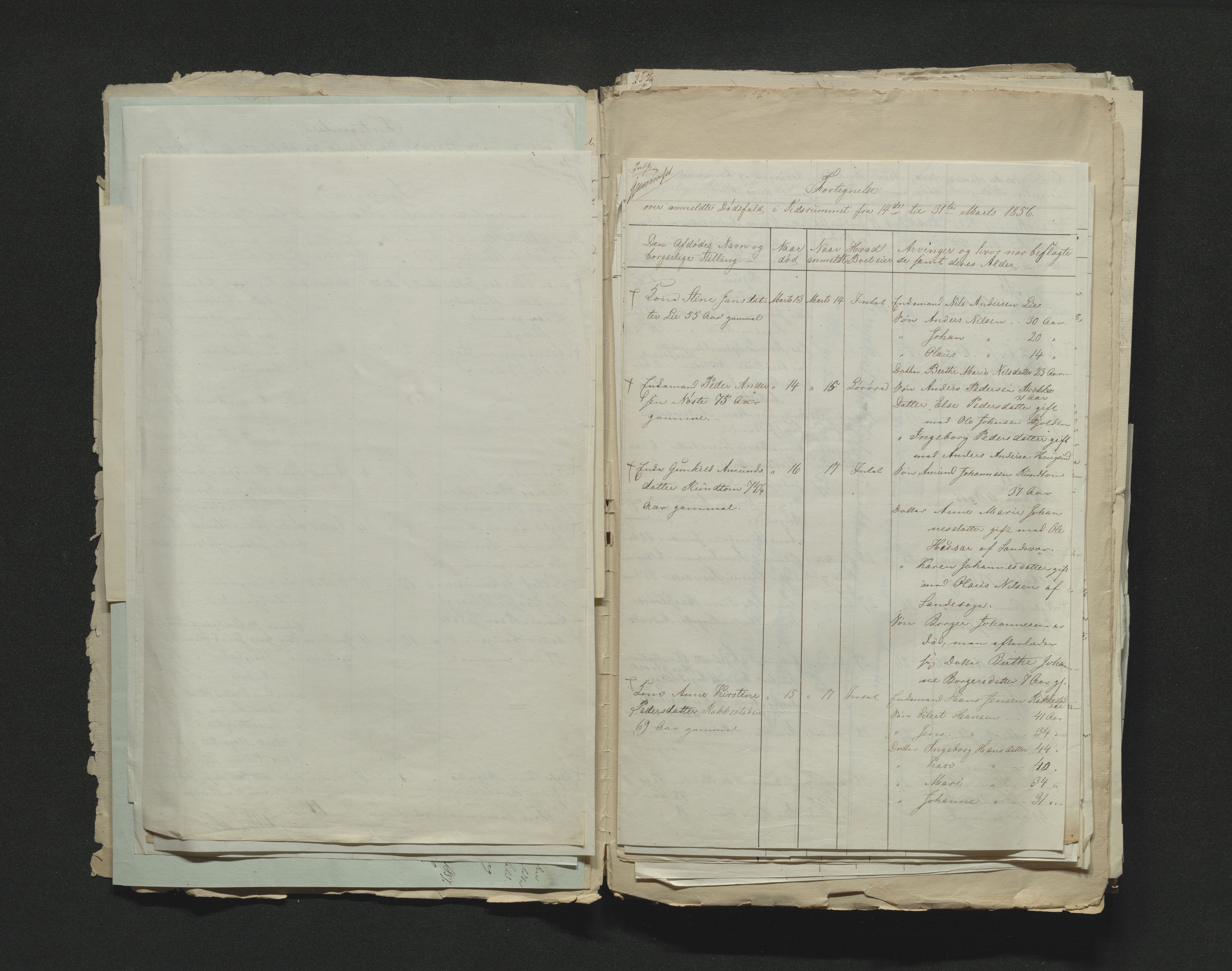 Eiker, Modum og Sigdal sorenskriveri, AV/SAKO-A-123/H/Ha/Hab/L0009: Dødsfallsmeldinger, 1854-1857, s. 273