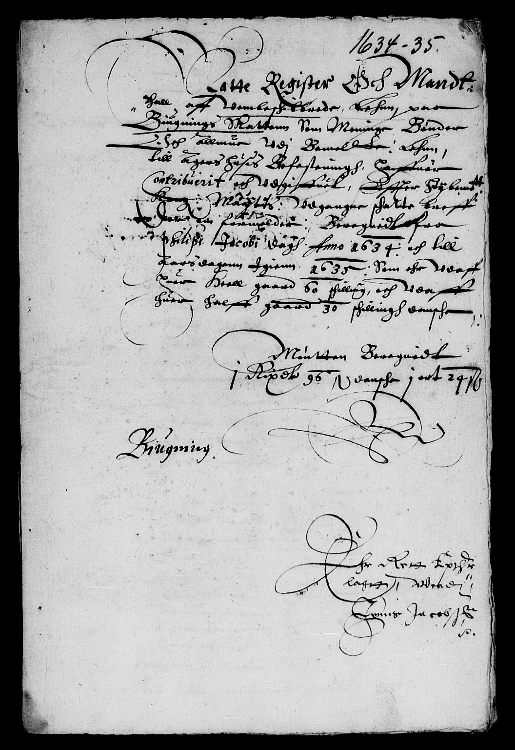 Rentekammeret inntil 1814, Reviderte regnskaper, Lensregnskaper, AV/RA-EA-5023/R/Rb/Rbc/L0001: Veme len  og Tune, Åbygge og Veme len, 1613-1635