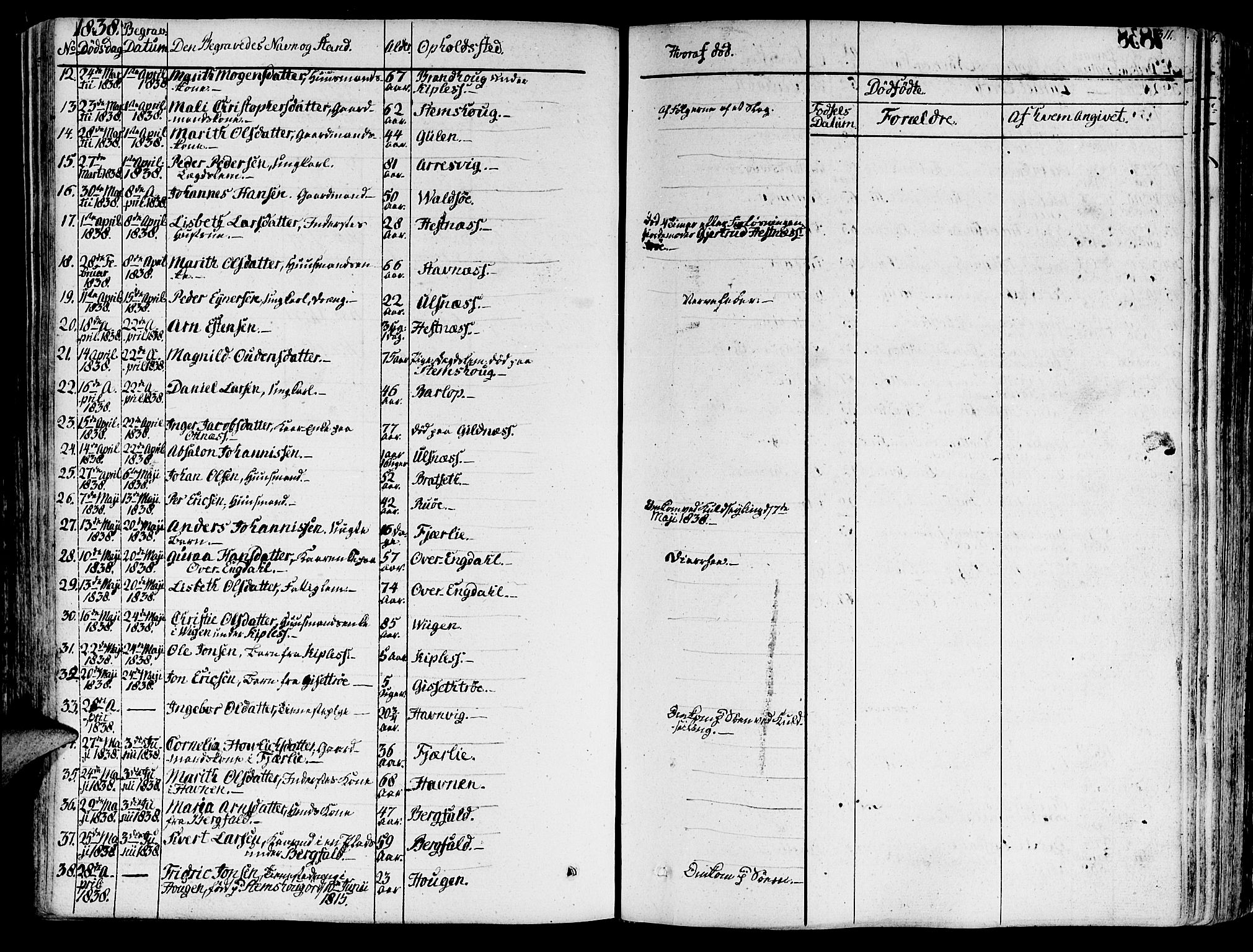 Ministerialprotokoller, klokkerbøker og fødselsregistre - Møre og Romsdal, AV/SAT-A-1454/578/L0904: Ministerialbok nr. 578A03, 1836-1858, s. 311