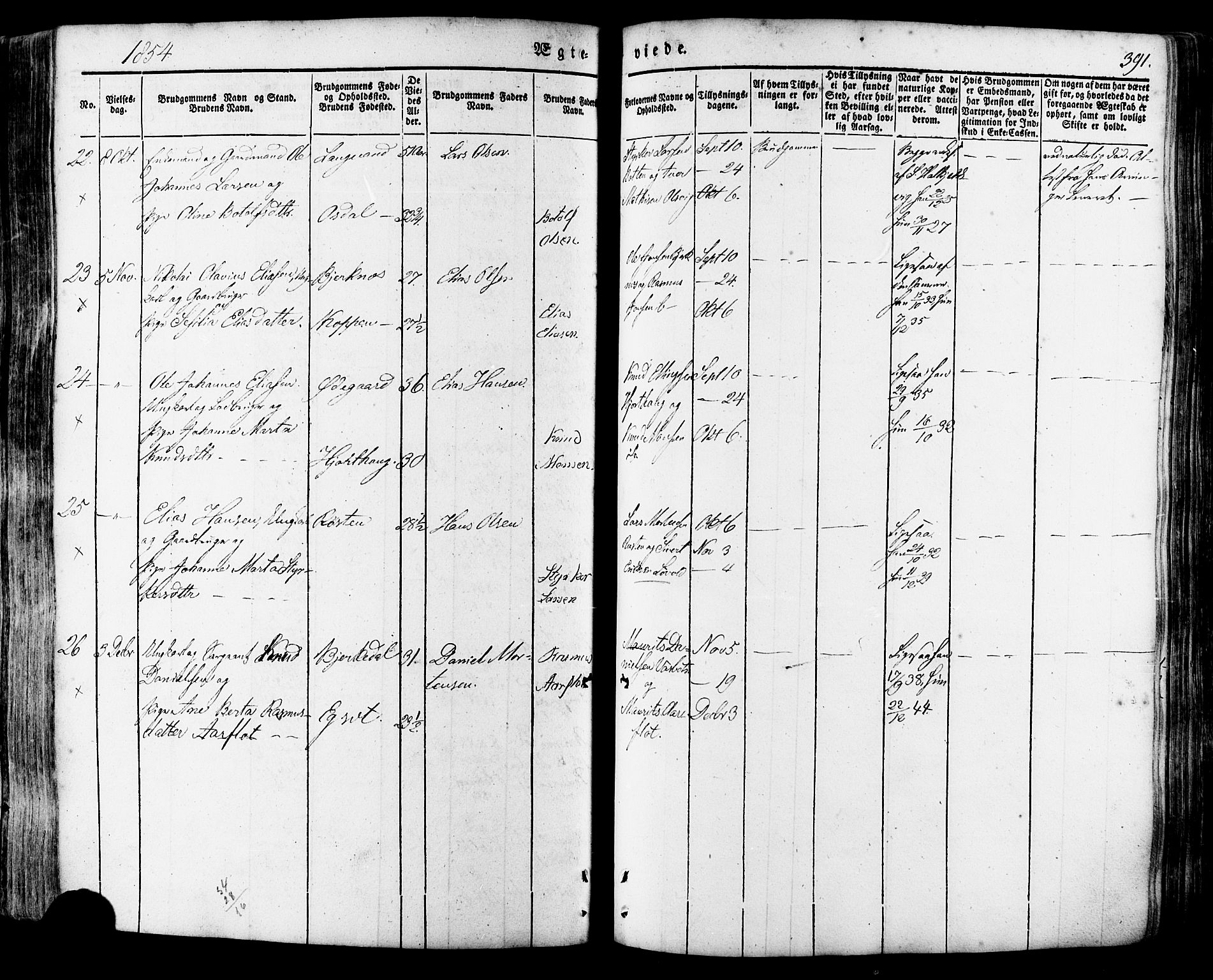 Ministerialprotokoller, klokkerbøker og fødselsregistre - Møre og Romsdal, AV/SAT-A-1454/511/L0140: Ministerialbok nr. 511A07, 1851-1878, s. 391