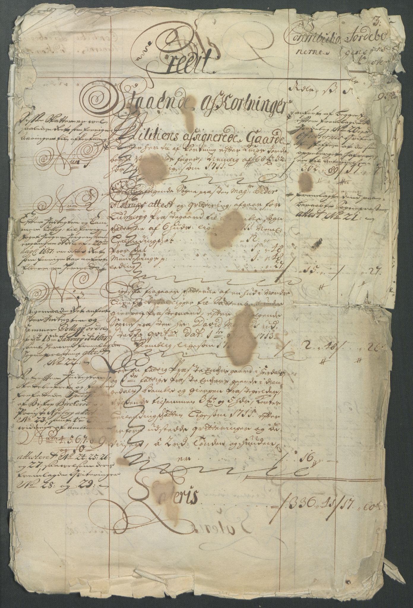 Rentekammeret inntil 1814, Reviderte regnskaper, Fogderegnskap, RA/EA-4092/R36/L2123: Fogderegnskap Øvre og Nedre Telemark og Bamble, 1712, s. 3