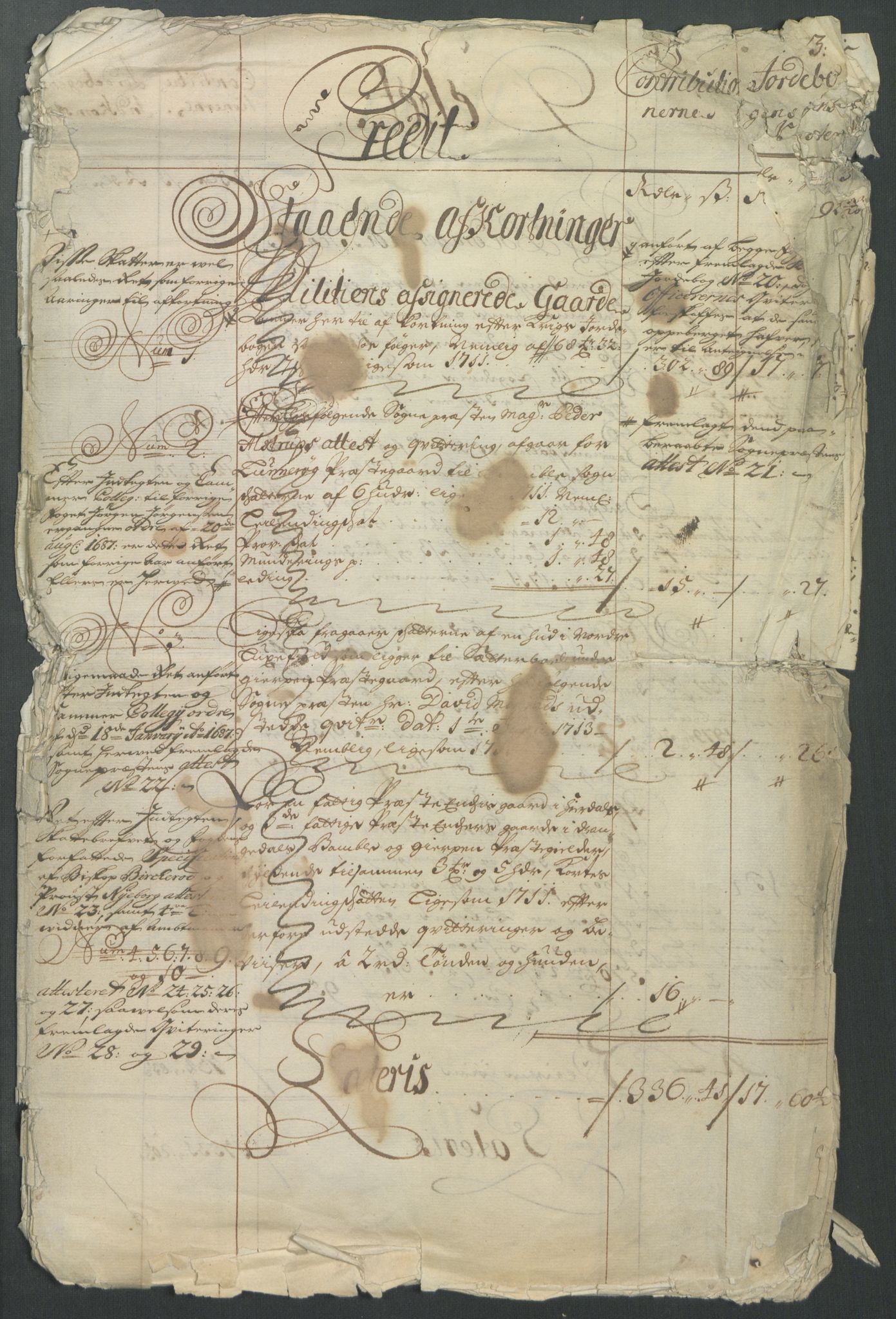 Rentekammeret inntil 1814, Reviderte regnskaper, Fogderegnskap, AV/RA-EA-4092/R36/L2123: Fogderegnskap Øvre og Nedre Telemark og Bamble, 1712, s. 3
