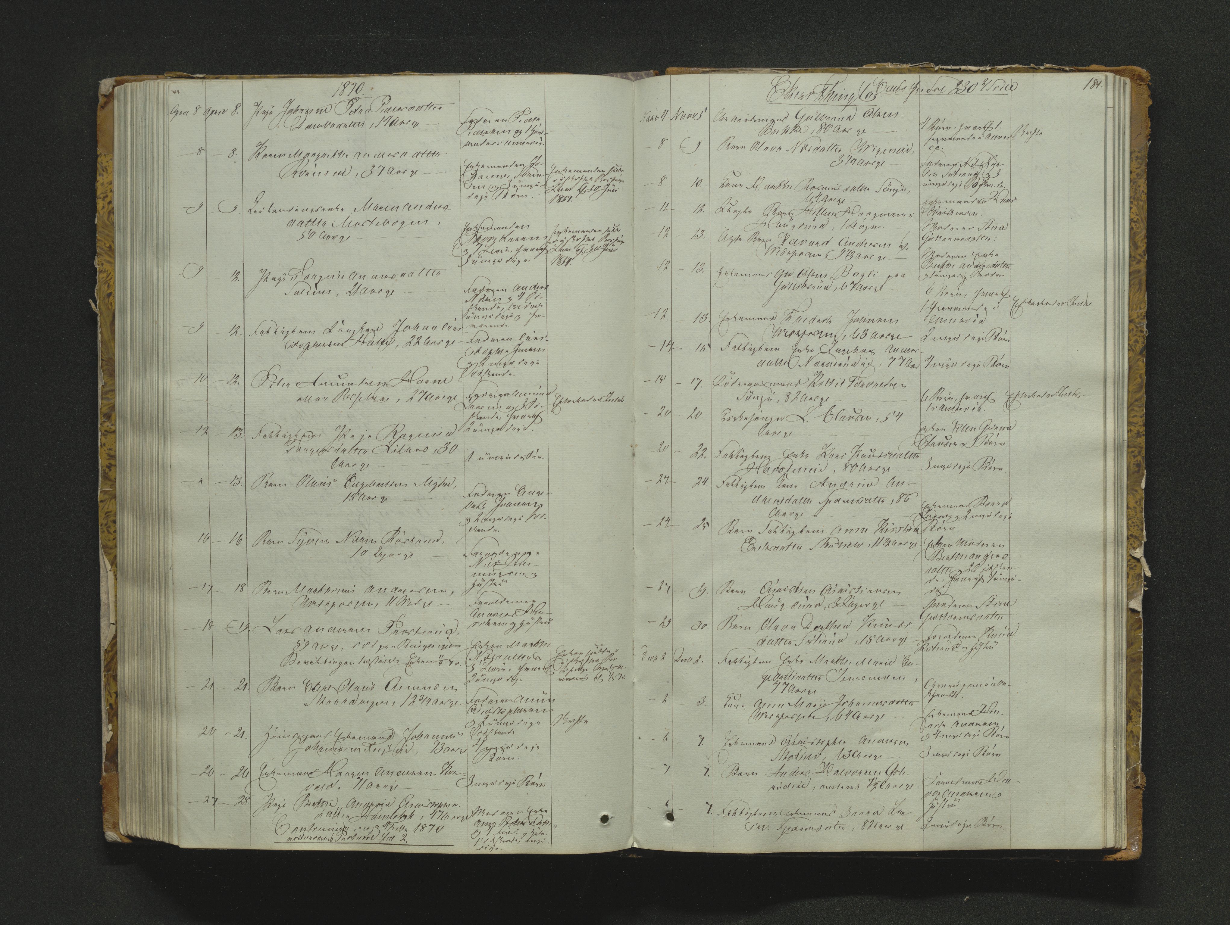 Eiker, Modum og Sigdal sorenskriveri, AV/SAKO-A-123/H/Ha/Haa/L0002: Dødsfallsprotokoll, 1851-1870, s. 181