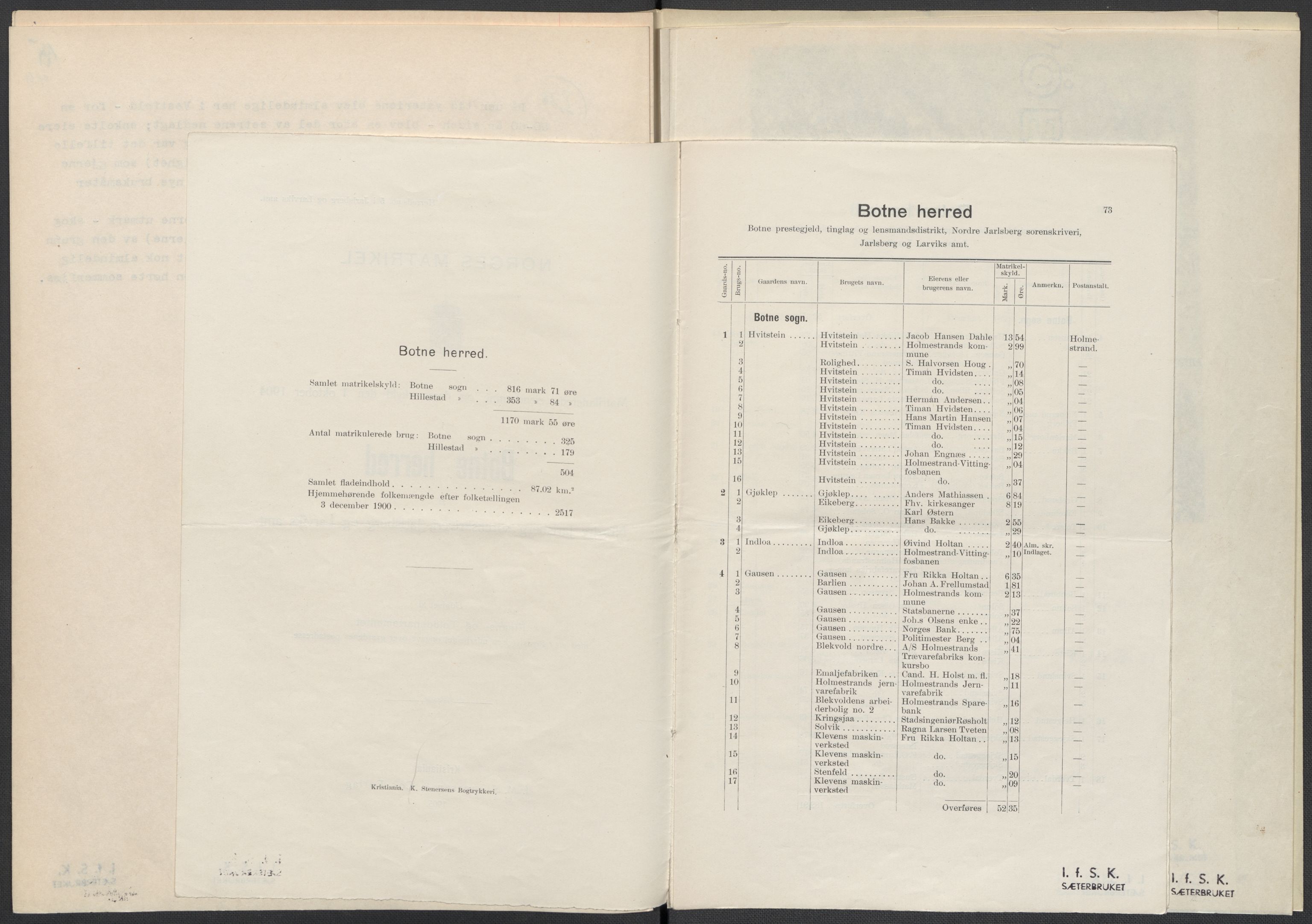 Instituttet for sammenlignende kulturforskning, AV/RA-PA-0424/F/Fc/L0006/0003: Eske B6: / Vestfold (perm XV), 1932-1935