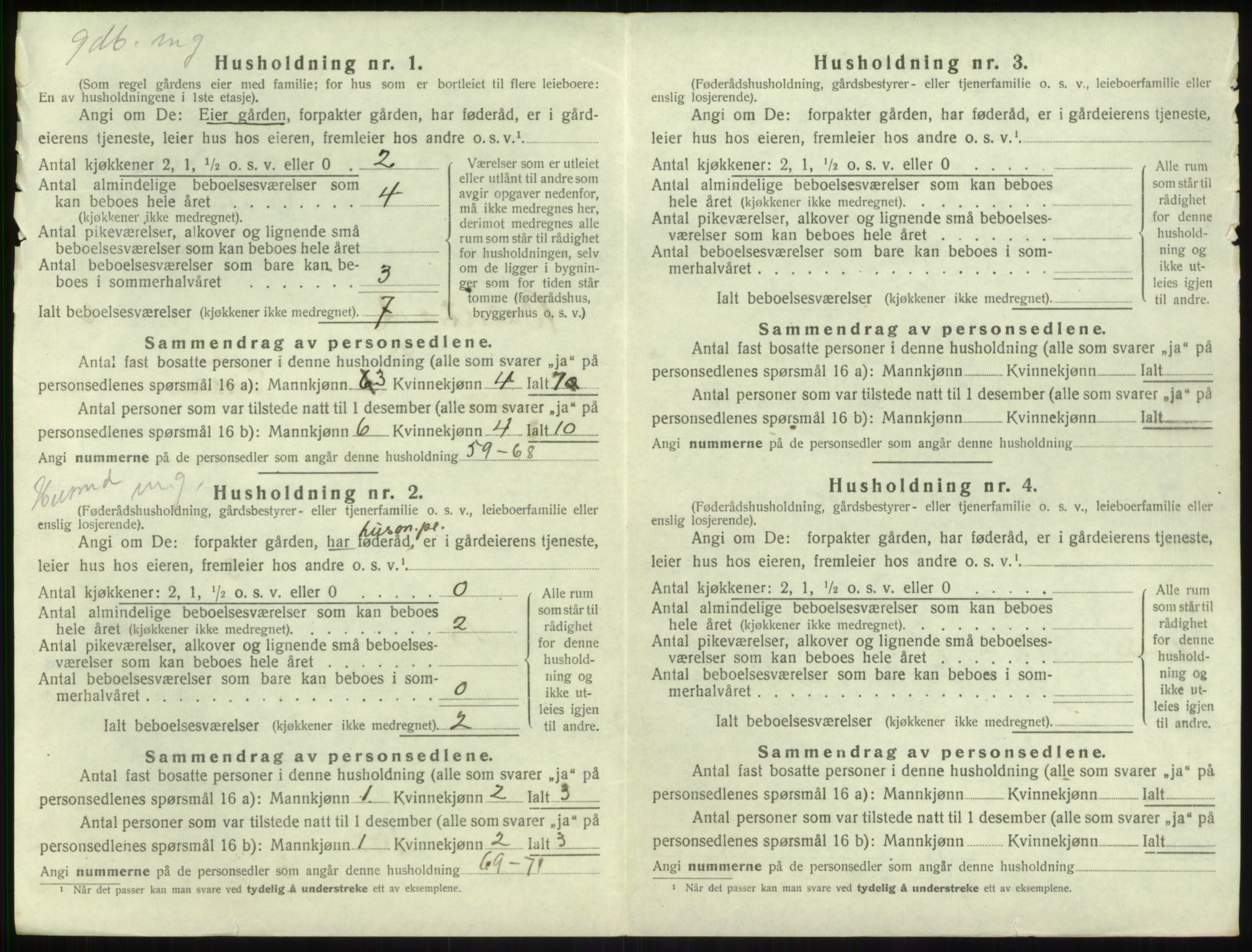 SAB, Folketelling 1920 for 1418 Balestrand herred, 1920, s. 413