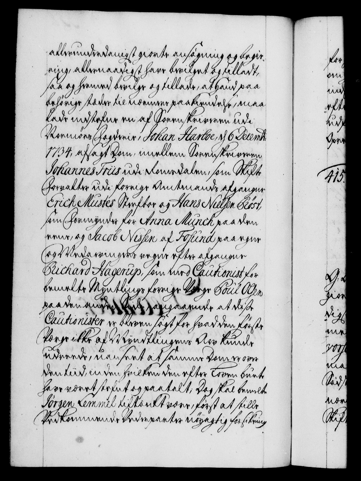 Danske Kanselli 1572-1799, RA/EA-3023/F/Fc/Fca/Fcaa/L0029: Norske registre, 1735-1736, s. 358b