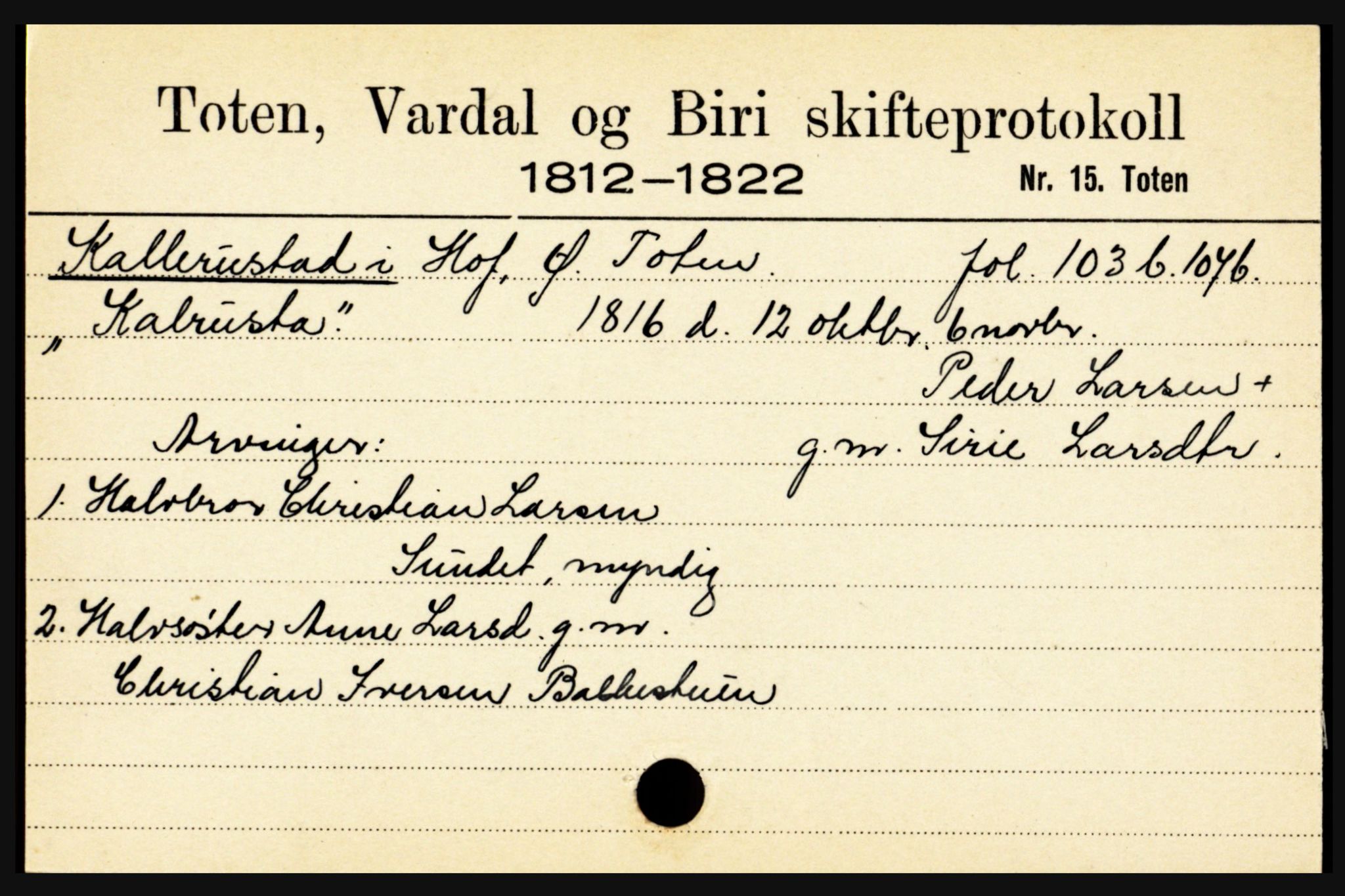 Toten tingrett, SAH/TING-006/J, 1657-1903, s. 10361