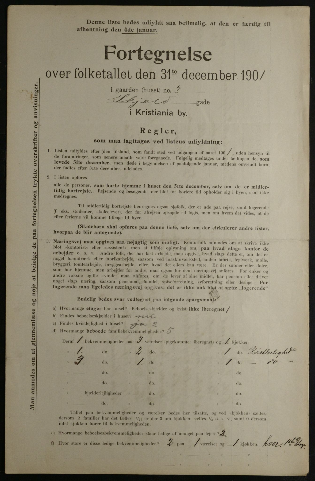 OBA, Kommunal folketelling 31.12.1901 for Kristiania kjøpstad, 1901, s. 14814