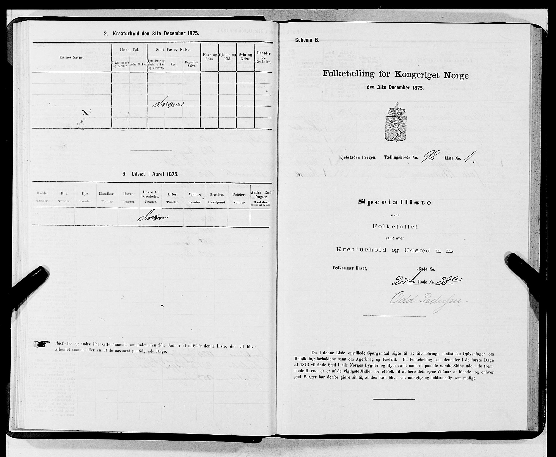 SAB, Folketelling 1875 for 1301 Bergen kjøpstad, 1875, s. 5277