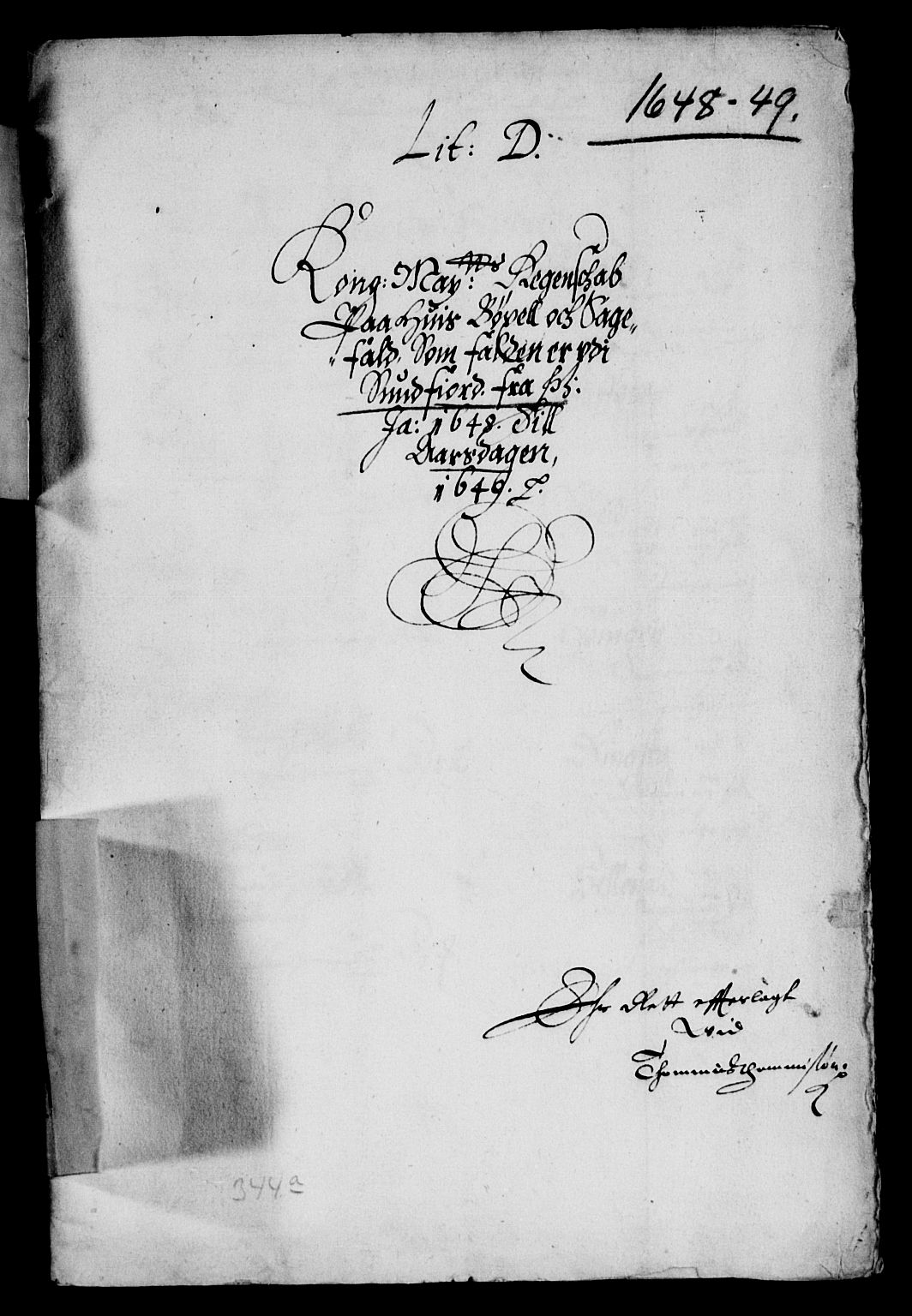 Rentekammeret inntil 1814, Reviderte regnskaper, Lensregnskaper, AV/RA-EA-5023/R/Rb/Rbt/L0111: Bergenhus len, 1648-1649