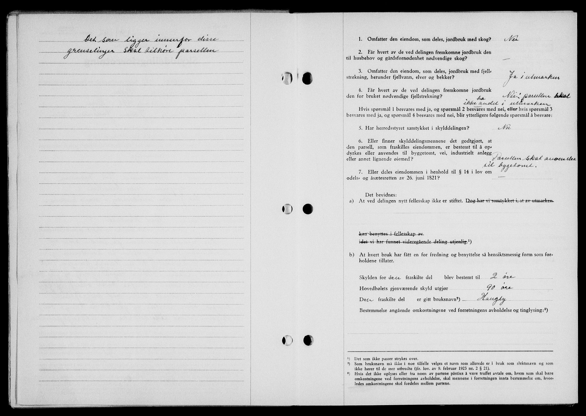 Lofoten sorenskriveri, SAT/A-0017/1/2/2C/L0010a: Pantebok nr. 10a, 1942-1943, Dagboknr: 1394/1942