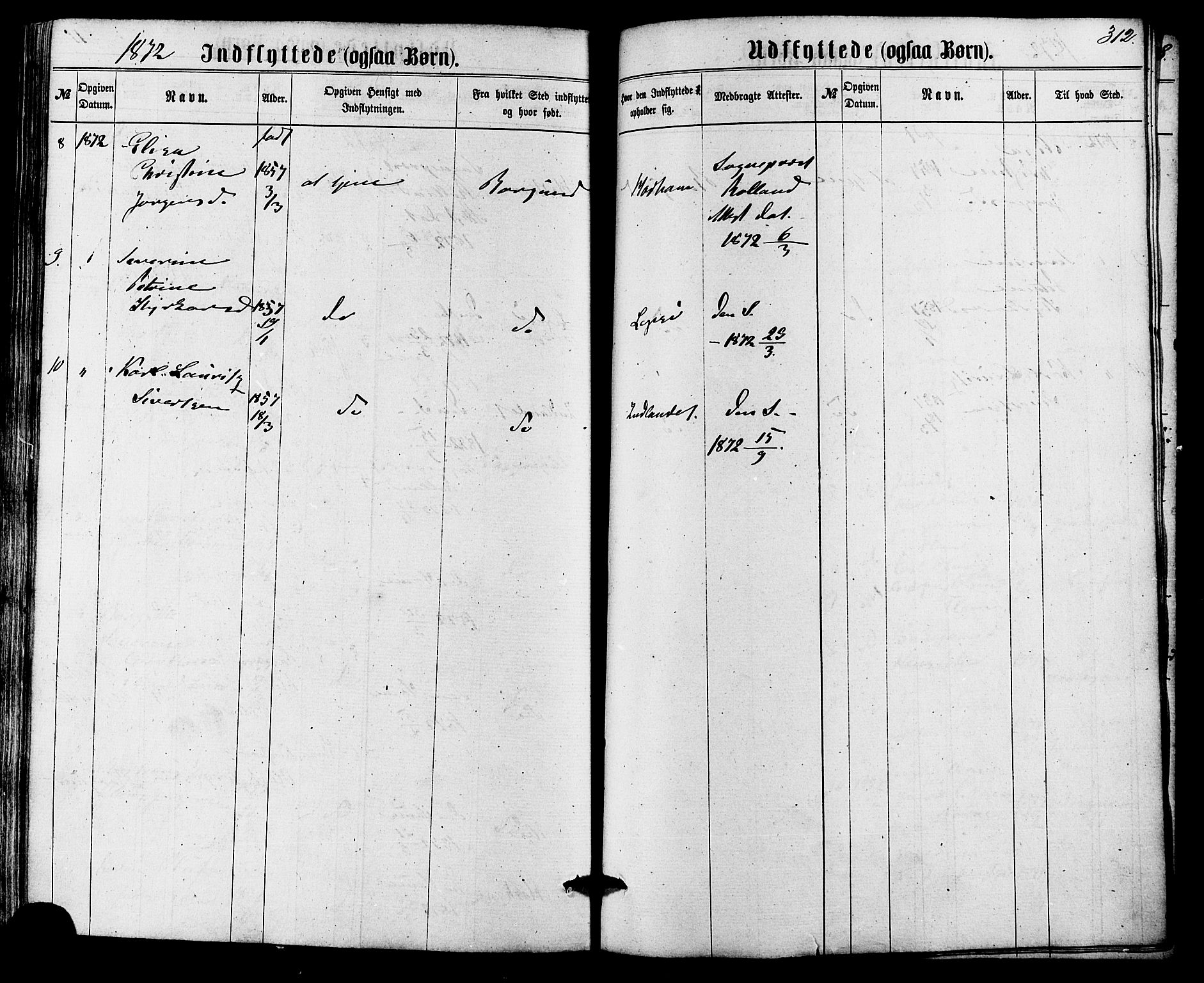 Ministerialprotokoller, klokkerbøker og fødselsregistre - Møre og Romsdal, SAT/A-1454/536/L0498: Ministerialbok nr. 536A07, 1862-1875, s. 312