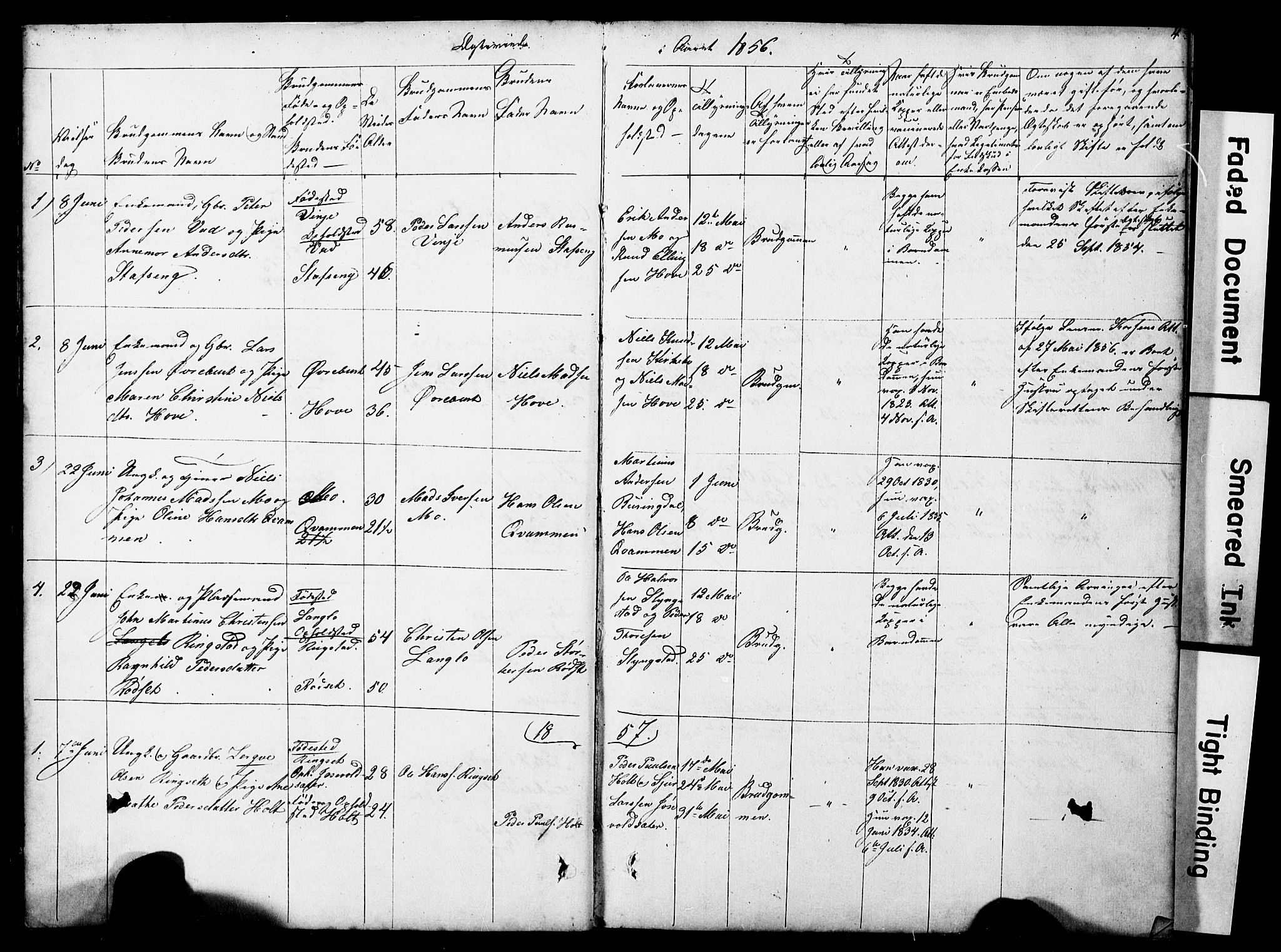 Ministerialprotokoller, klokkerbøker og fødselsregistre - Møre og Romsdal, AV/SAT-A-1454/521/L0301: Klokkerbok nr. 521C02, 1854-1881, s. 4