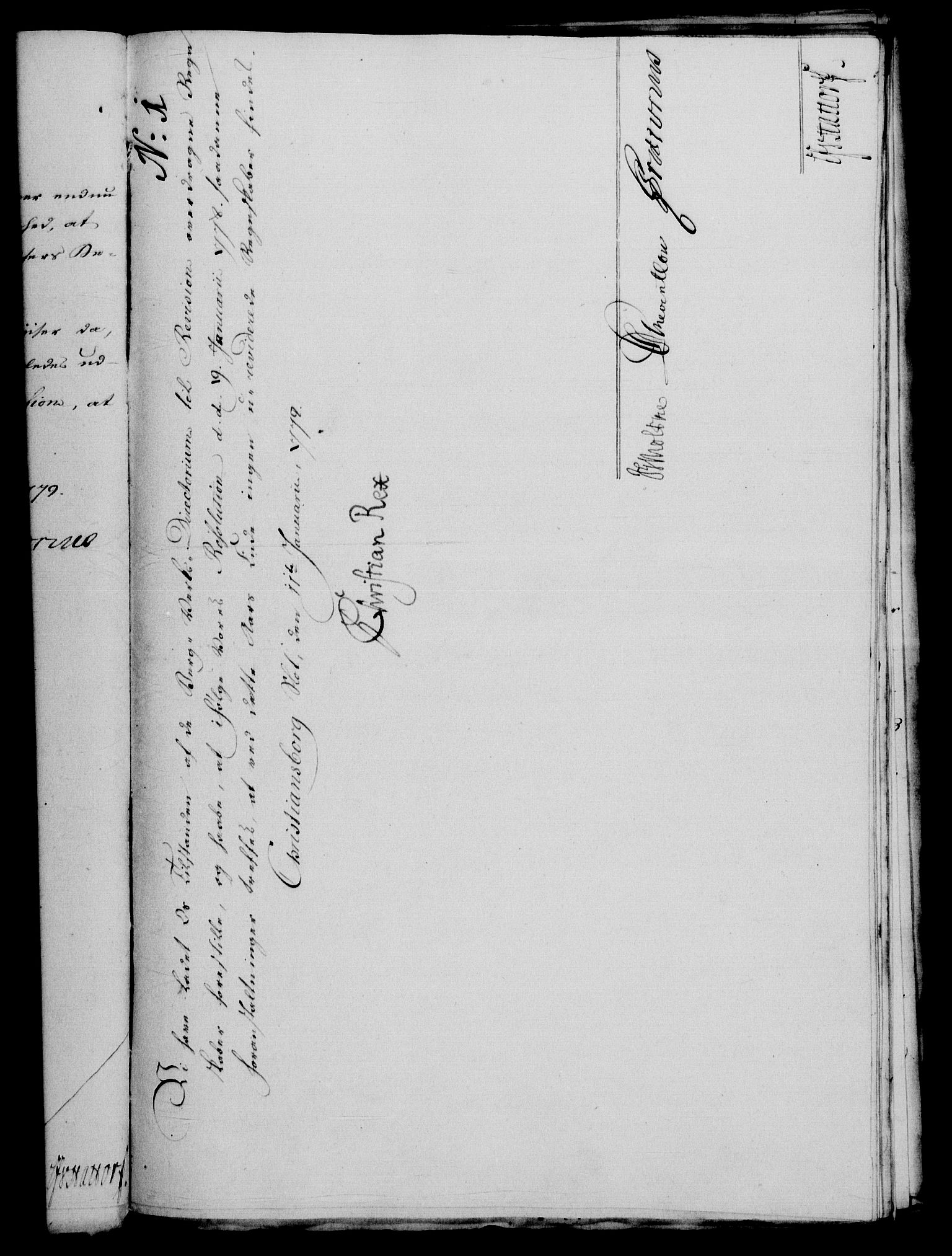 Rentekammeret, Renteskriverkontorene, AV/RA-EA-3115/M/Mf/Mfa/L0002: Resolusjonsprotokoll med register (merket RK 54.2), 1778-1780
