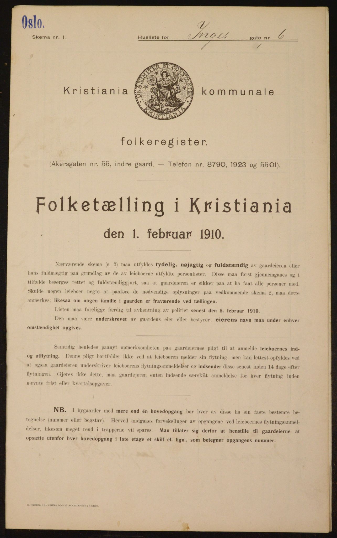 OBA, Kommunal folketelling 1.2.1910 for Kristiania, 1910, s. 42948