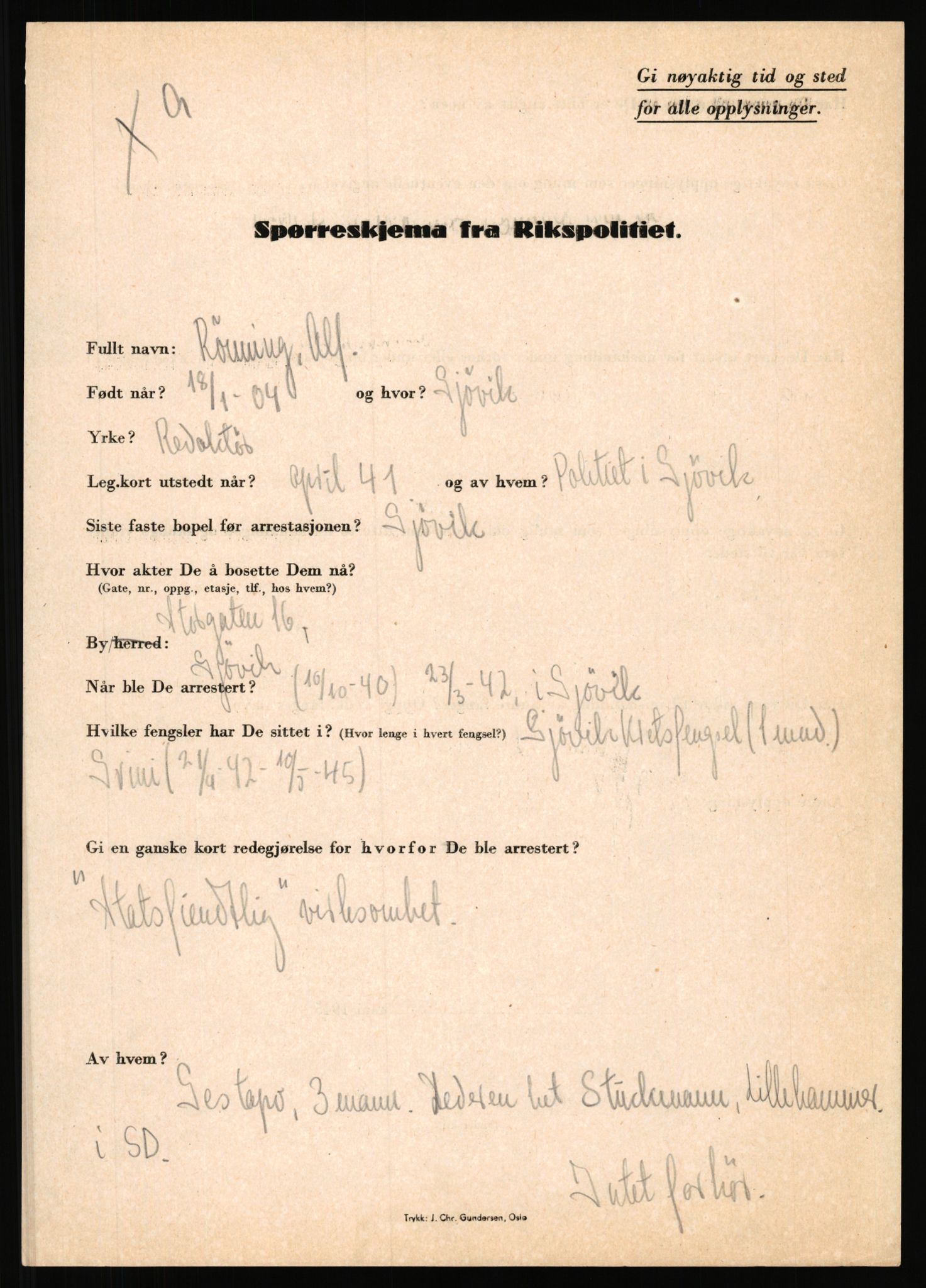 Rikspolitisjefen, AV/RA-S-1560/L/L0014: Pettersen, Aksel - Savosnick, Ernst, 1940-1945, s. 968
