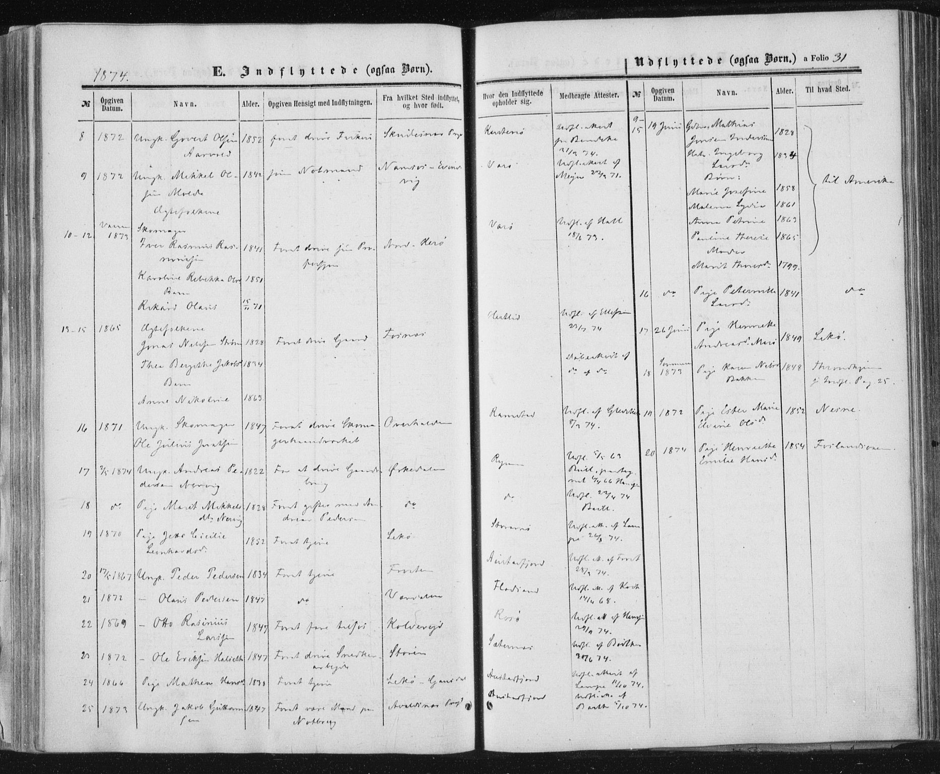 Ministerialprotokoller, klokkerbøker og fødselsregistre - Nord-Trøndelag, AV/SAT-A-1458/784/L0670: Ministerialbok nr. 784A05, 1860-1876, s. 31