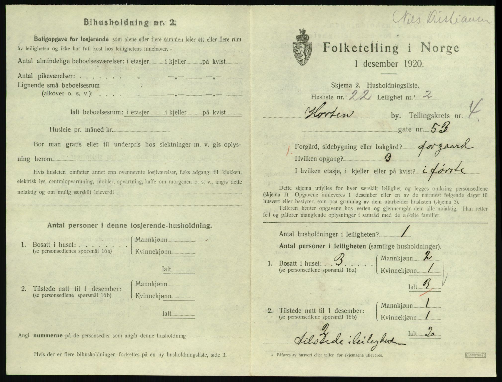 SAKO, Folketelling 1920 for 0703 Horten kjøpstad, 1920, s. 4901