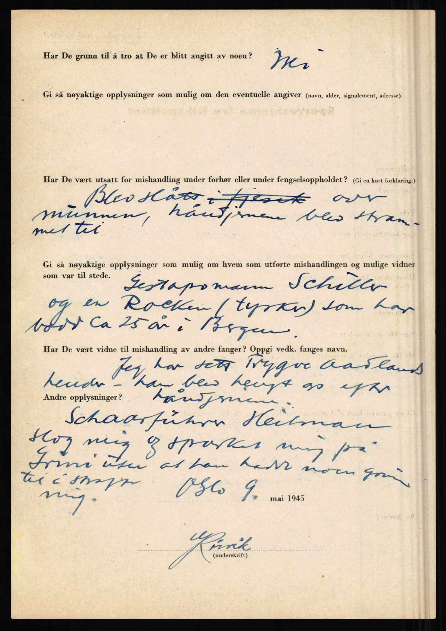 Rikspolitisjefen, AV/RA-S-1560/L/L0014: Pettersen, Aksel - Savosnick, Ernst, 1940-1945, s. 1023