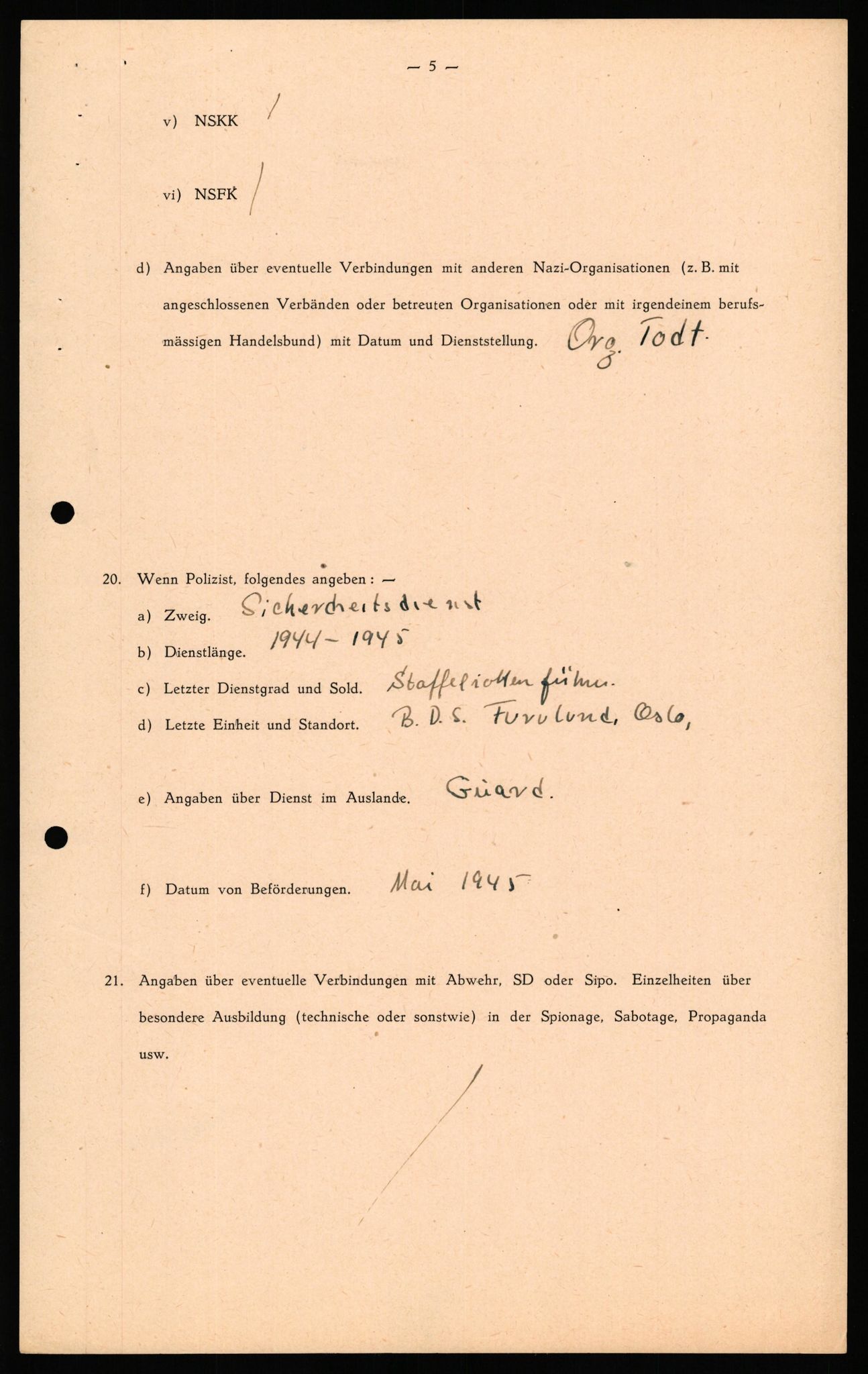 Forsvaret, Forsvarets overkommando II, RA/RAFA-3915/D/Db/L0041: CI Questionaires.  Diverse nasjonaliteter., 1945-1946, s. 558