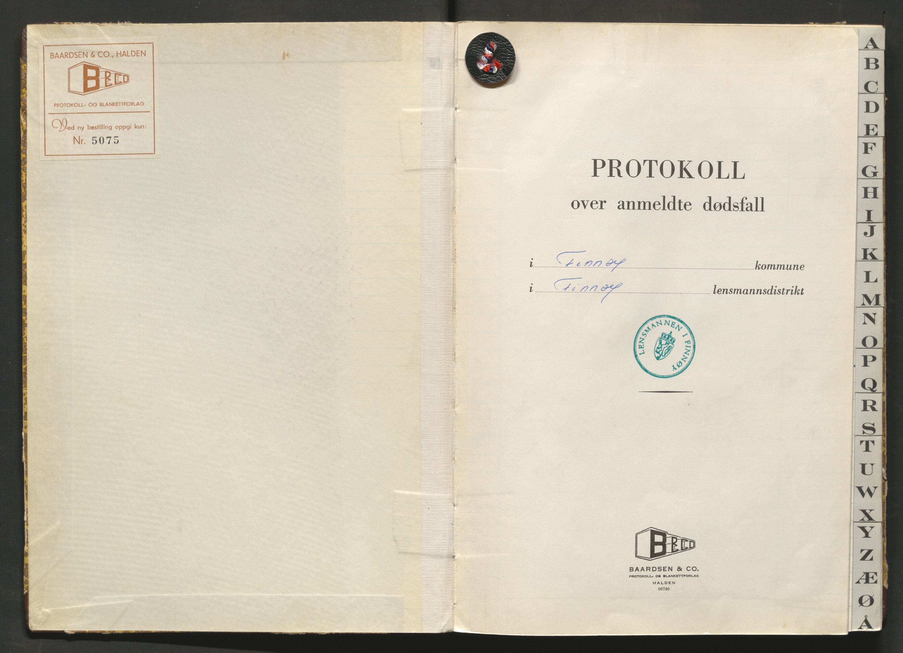 Finnøy lensmannskontor, AV/SAST-A-100442/Gga/L0006: Dødsfallsprotokoller, 1948-1988