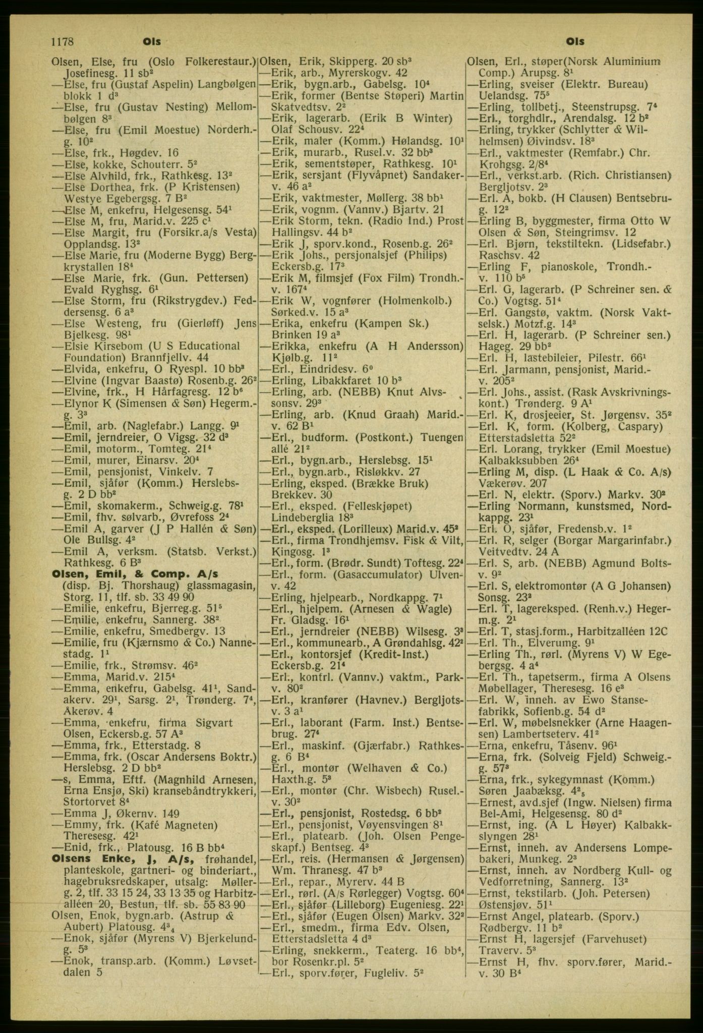 Kristiania/Oslo adressebok, PUBL/-, 1959-1960, s. 1178