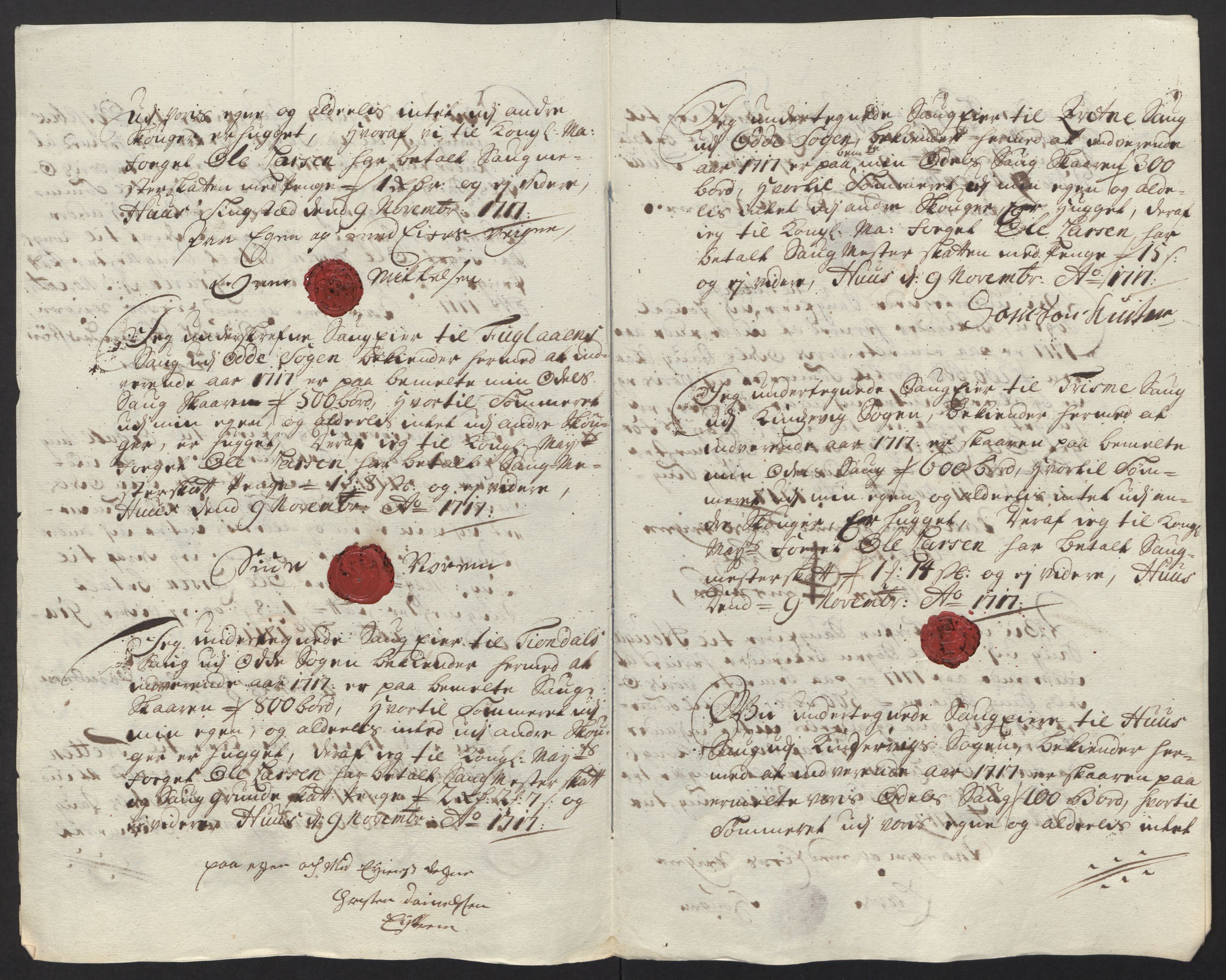 Rentekammeret inntil 1814, Reviderte regnskaper, Fogderegnskap, AV/RA-EA-4092/R48/L2994: Fogderegnskap Sunnhordland og Hardanger, 1717, s. 207