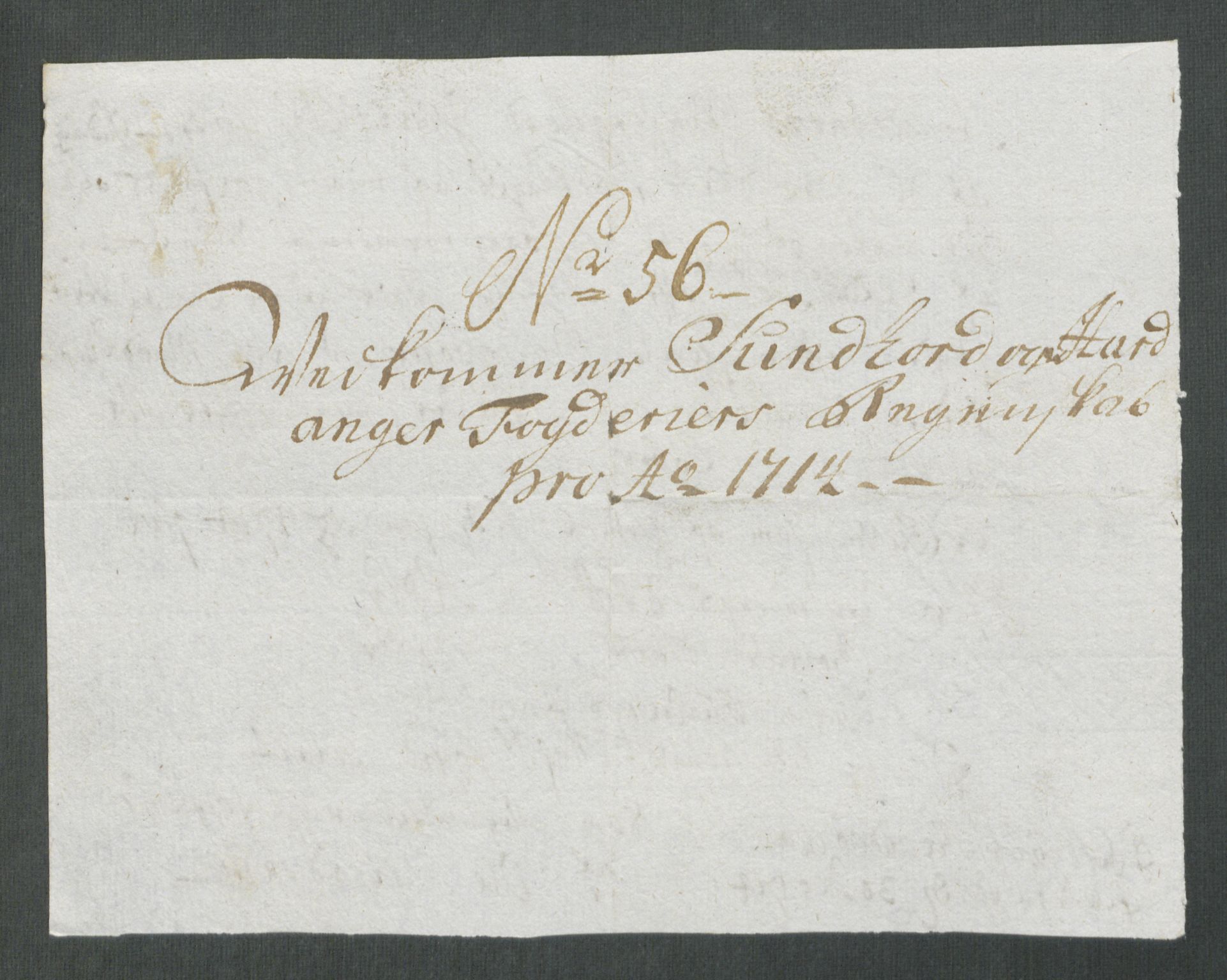 Rentekammeret inntil 1814, Reviderte regnskaper, Fogderegnskap, AV/RA-EA-4092/R48/L2990: Fogderegnskap Sunnhordland og Hardanger, 1714, s. 336