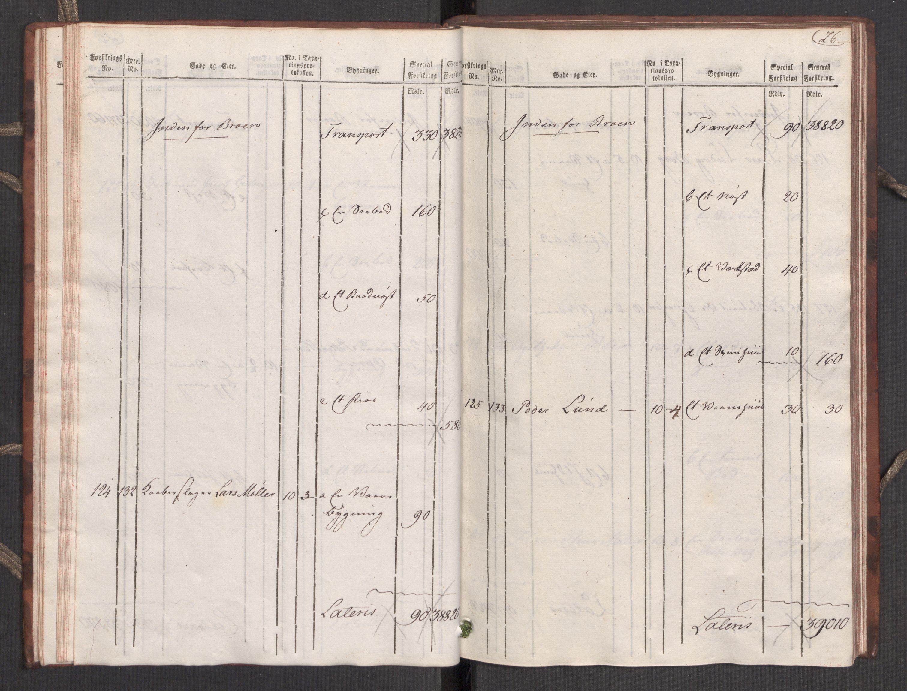 Kommersekollegiet, Brannforsikringskontoret 1767-1814, AV/RA-EA-5458/F/Fa/L0039/0001: Molde / Branntakstprotokoll, 1807-1817