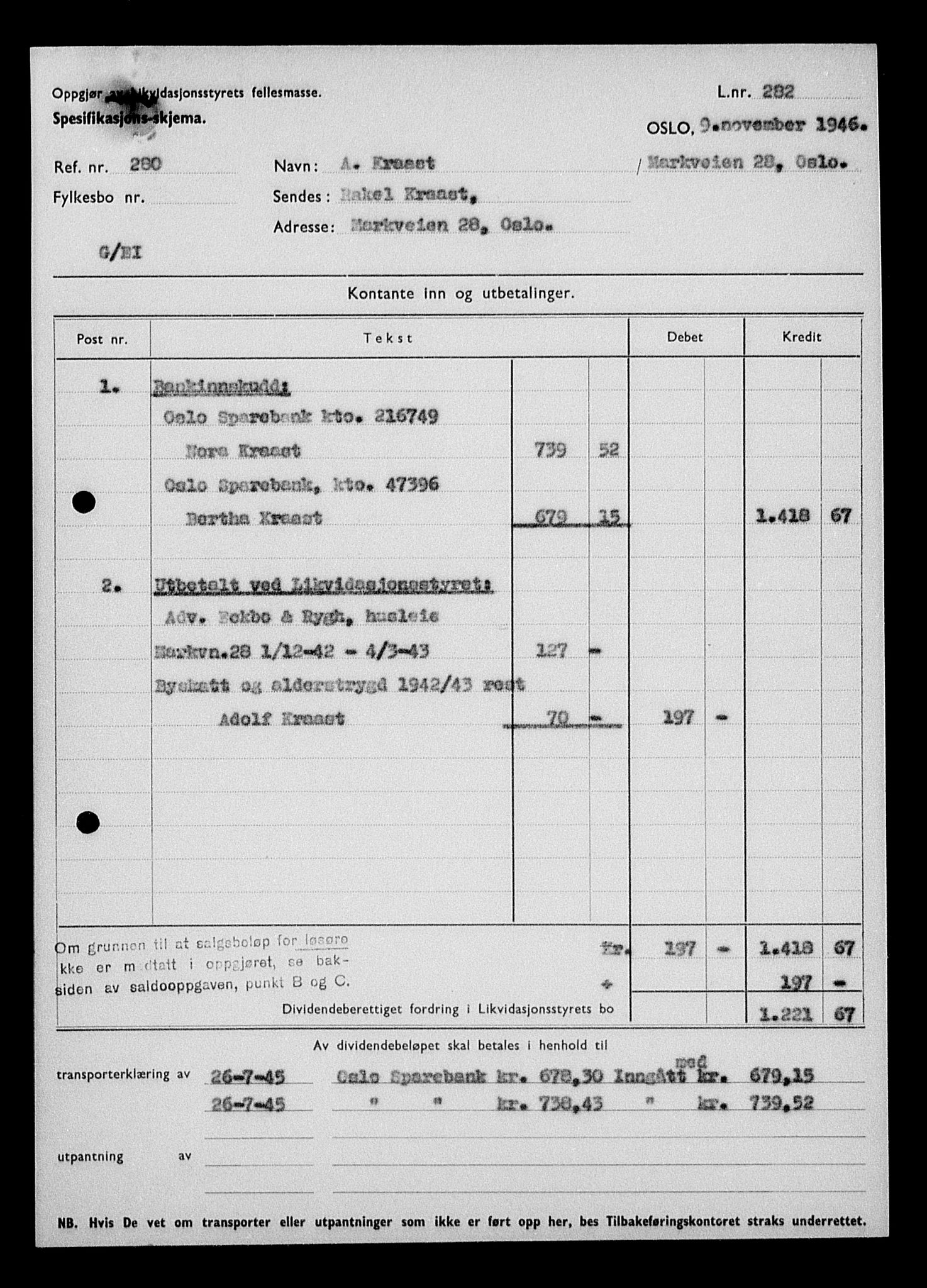 Justisdepartementet, Tilbakeføringskontoret for inndratte formuer, RA/S-1564/H/Hc/Hcc/L0954: --, 1945-1947, s. 255