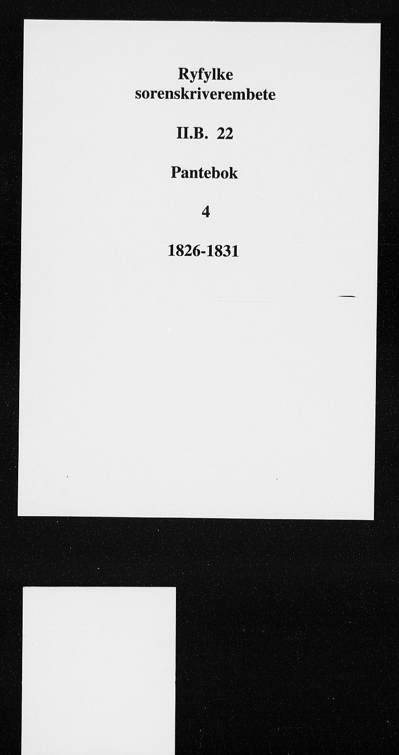 Ryfylke tingrett, SAST/A-100055/001/II/IIB/L0022: Pantebok nr. 4, 1826-1831