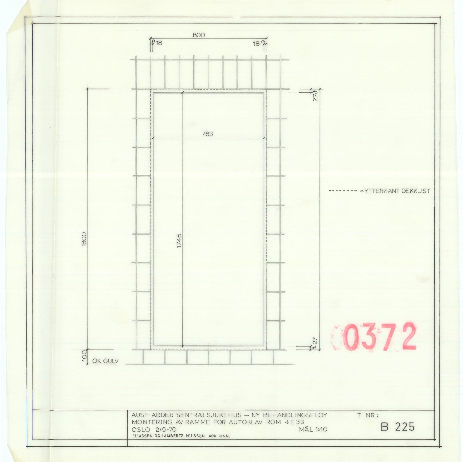 Eliassen og Lambertz-Nilssen Arkitekter, AAKS/PA-2983/T/T02/L0006: Tegningskogger 0372, 1967-1972, s. 15