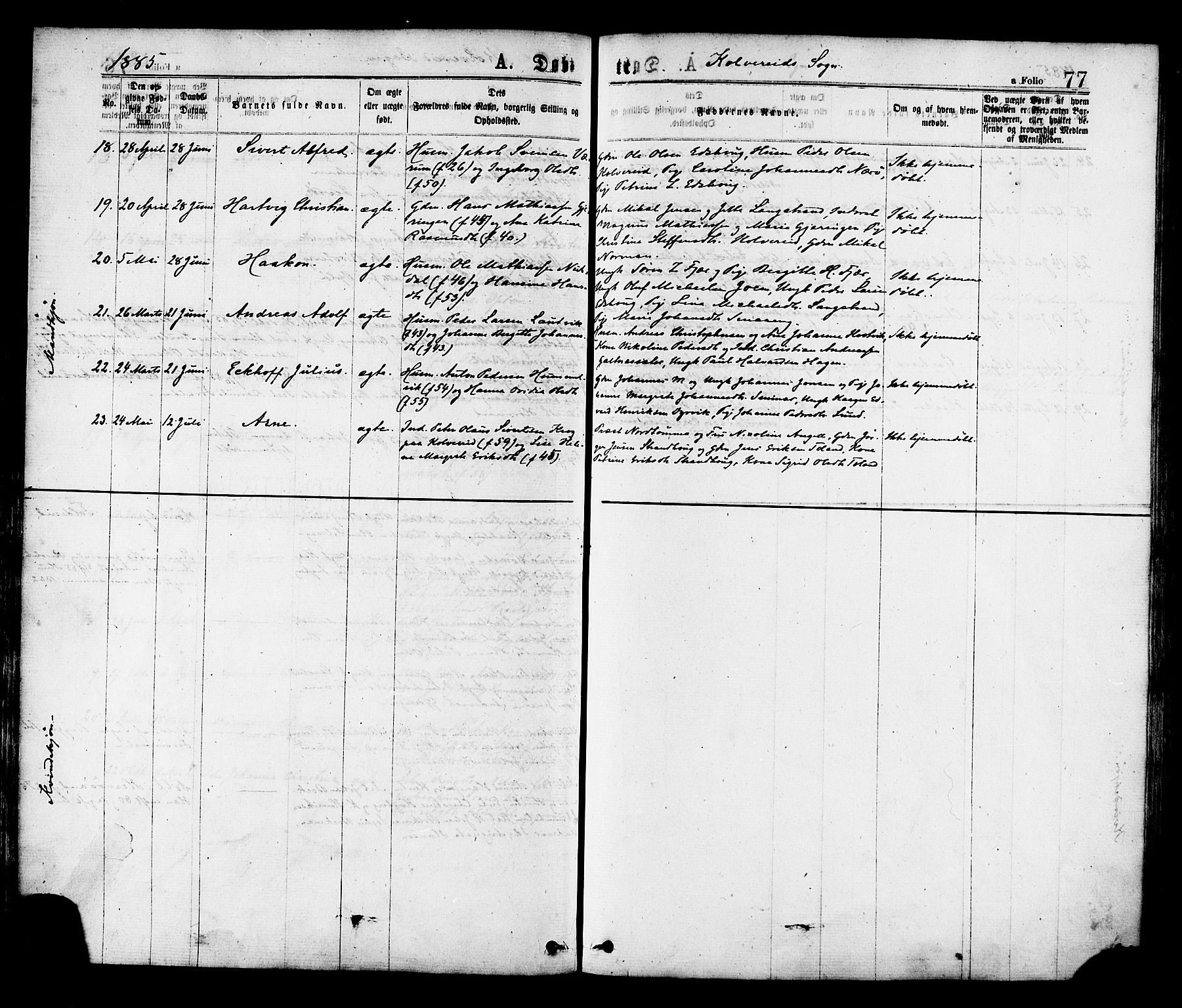 Ministerialprotokoller, klokkerbøker og fødselsregistre - Nord-Trøndelag, AV/SAT-A-1458/780/L0642: Ministerialbok nr. 780A07 /1, 1874-1885, s. 77