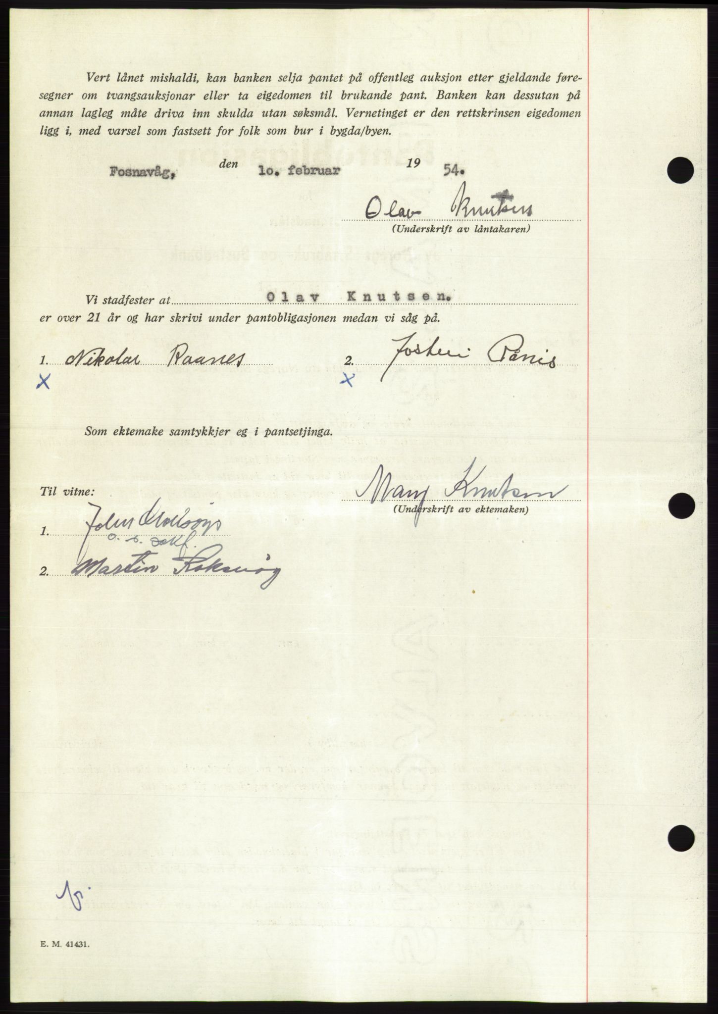 Søre Sunnmøre sorenskriveri, AV/SAT-A-4122/1/2/2C/L0126: Pantebok nr. 14B, 1954-1955, Dagboknr: 10/1955