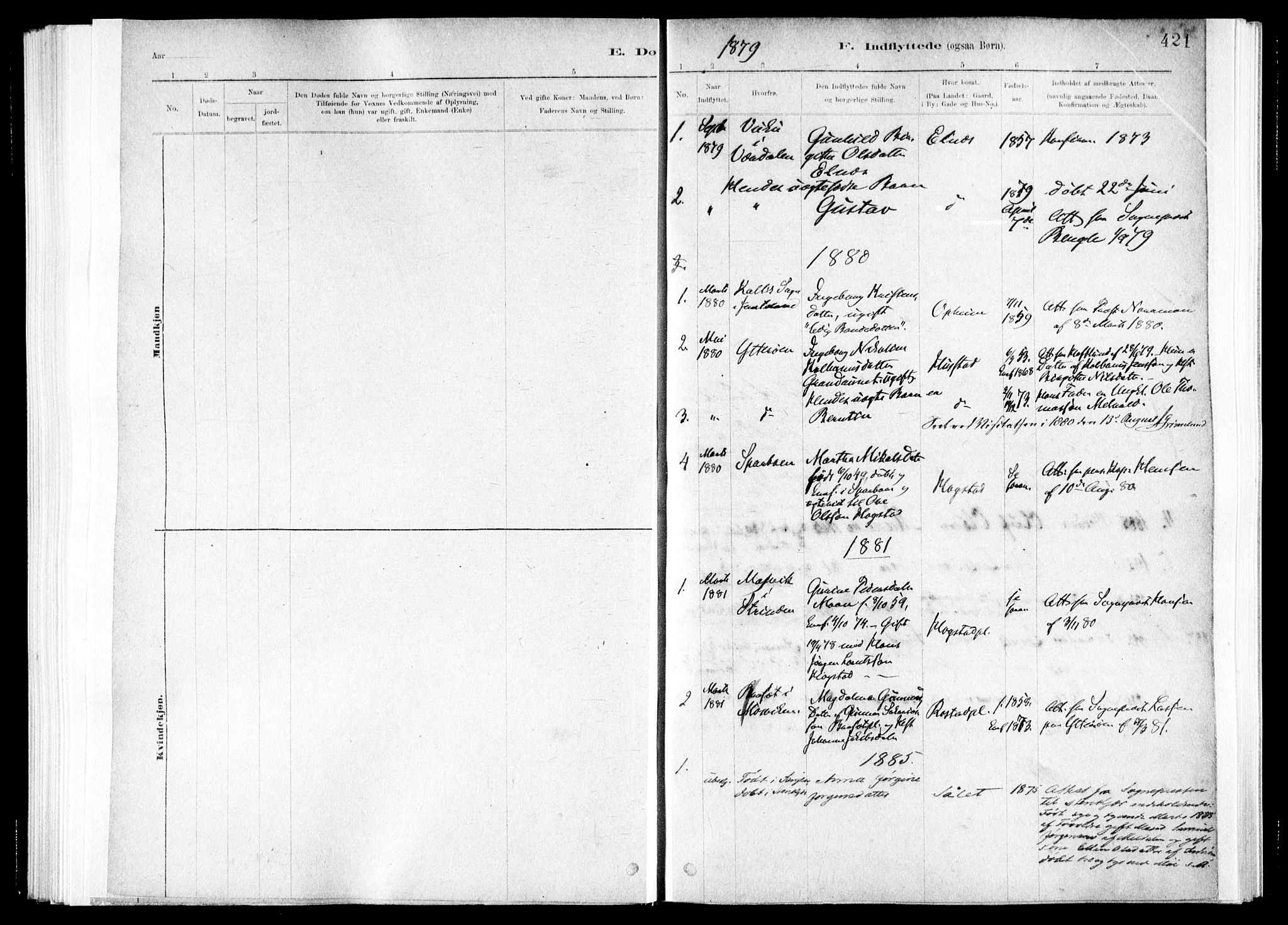 Ministerialprotokoller, klokkerbøker og fødselsregistre - Nord-Trøndelag, SAT/A-1458/730/L0285: Ministerialbok nr. 730A10, 1879-1914, s. 421