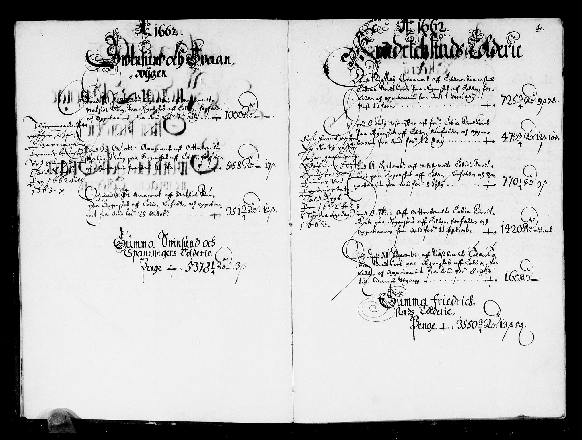 Rentekammeret inntil 1814, Reviderte regnskaper, Stiftamtstueregnskaper, Landkommissariatet på Akershus og Akershus stiftamt, AV/RA-EA-5869/R/Ra/L0008: Landkommissariatet på Akershus, 1661-1662