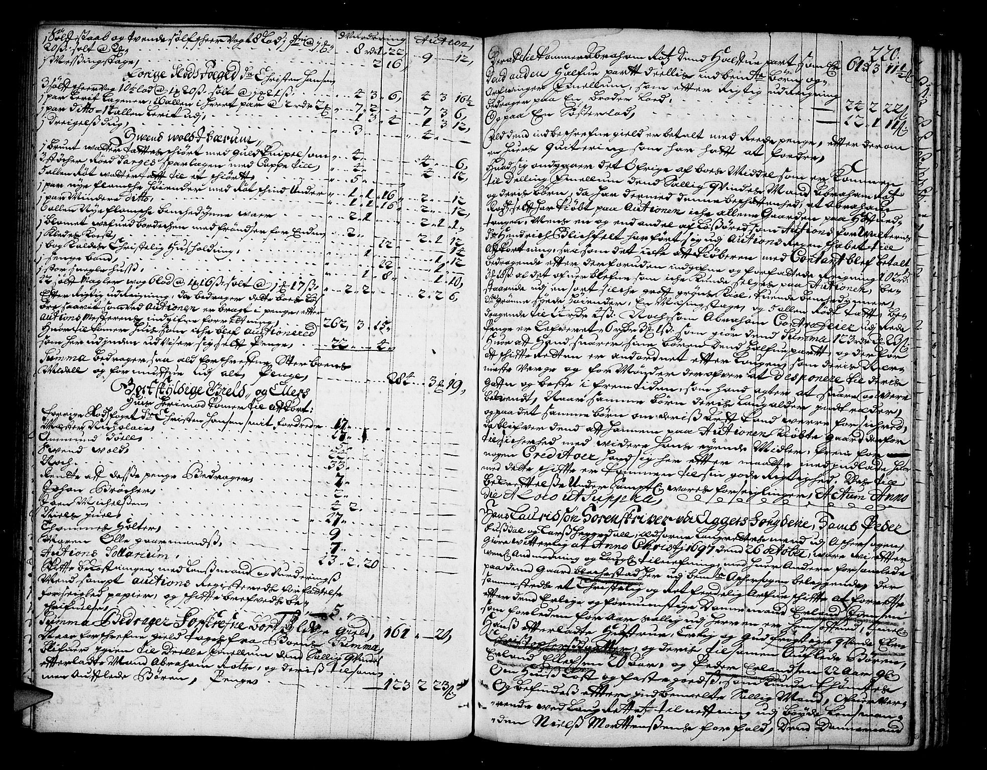 Aker sorenskriveri, AV/SAO-A-10895/H/Hb/L0004: Skifteprotokoll, 1690-1699, s. 219b-220a