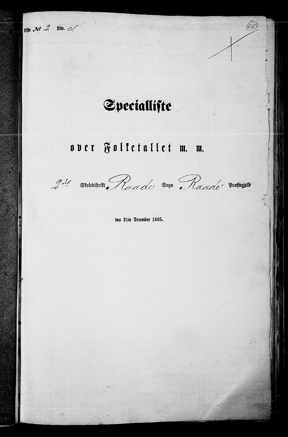 RA, Folketelling 1865 for 0135P Råde prestegjeld, 1865, s. 59