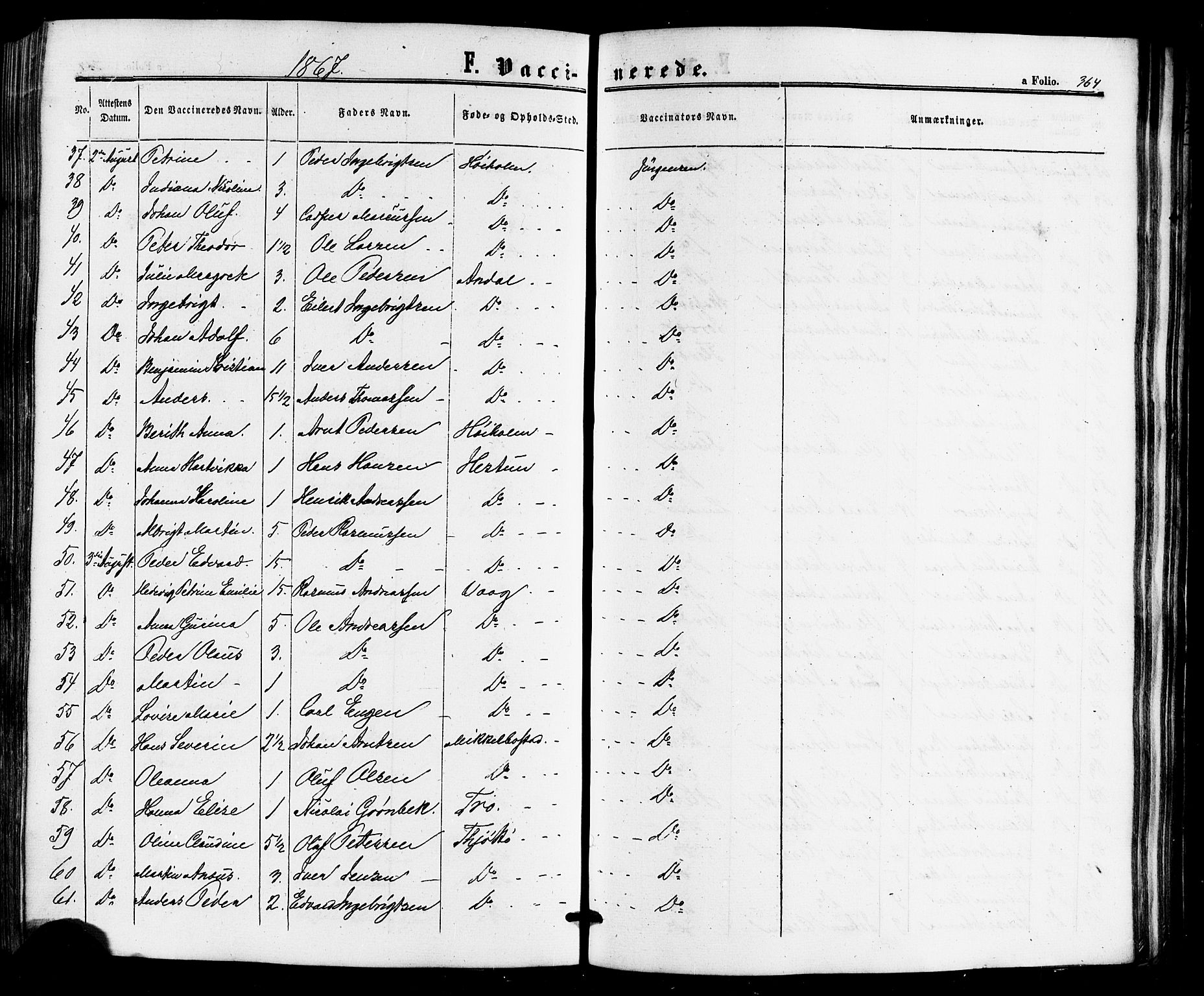 Ministerialprotokoller, klokkerbøker og fødselsregistre - Nordland, SAT/A-1459/817/L0262: Ministerialbok nr. 817A03/ 1, 1862-1877, s. 364