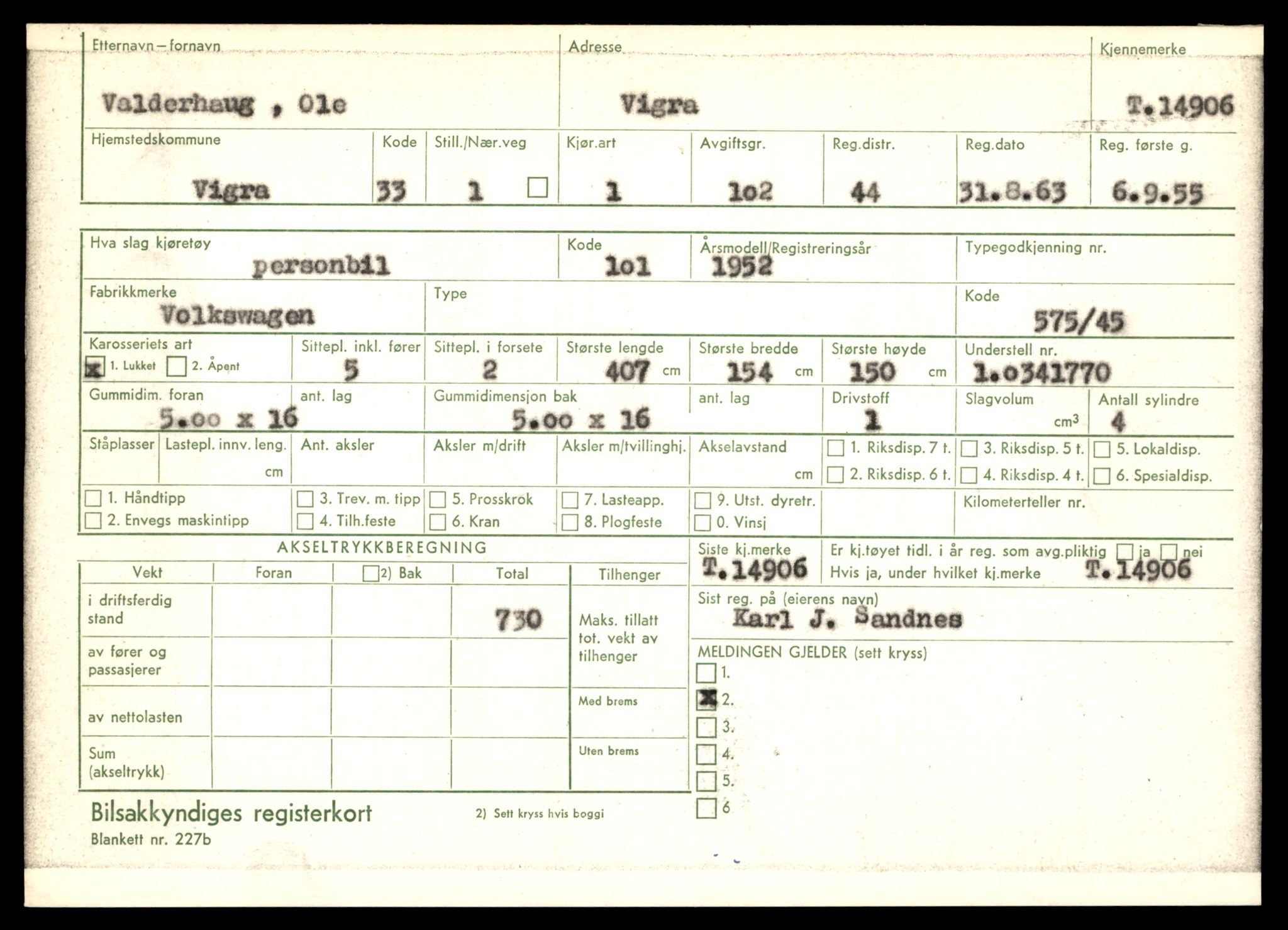 Møre og Romsdal vegkontor - Ålesund trafikkstasjon, AV/SAT-A-4099/F/Fe/L0049: Registreringskort for kjøretøy T 14864 - T 18613, 1927-1998, s. 979