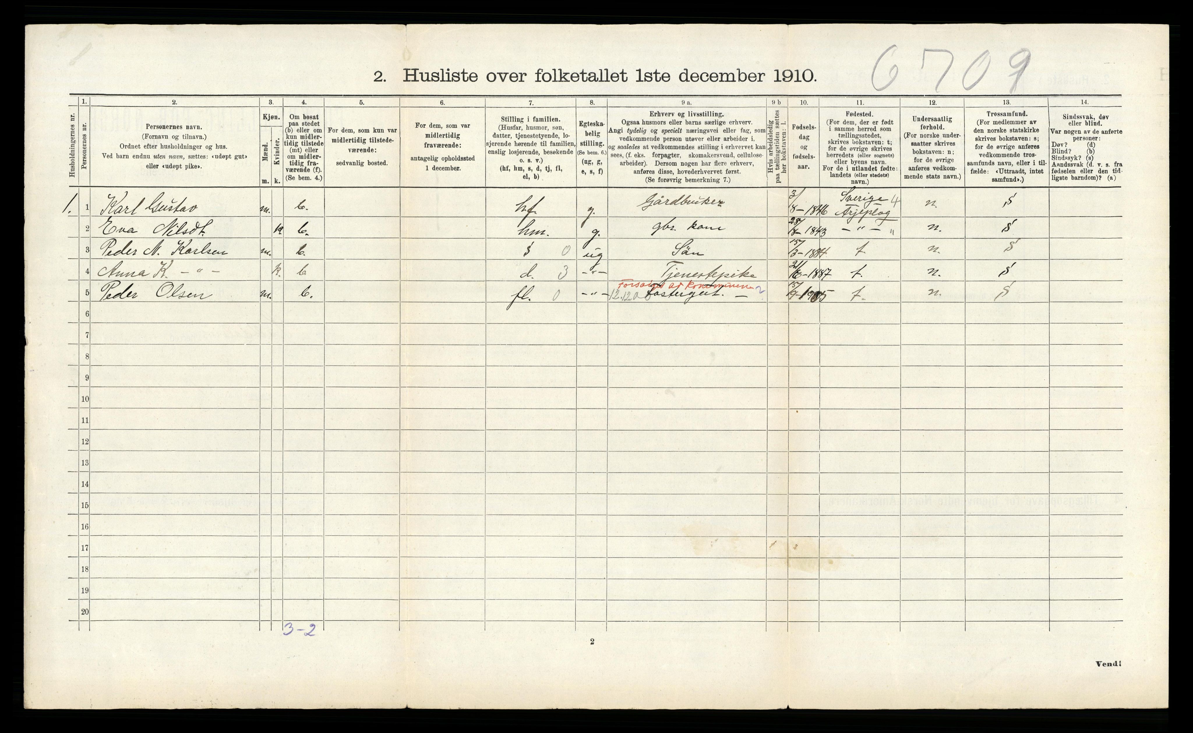 RA, Folketelling 1910 for 1840 Saltdal herred, 1910, s. 582