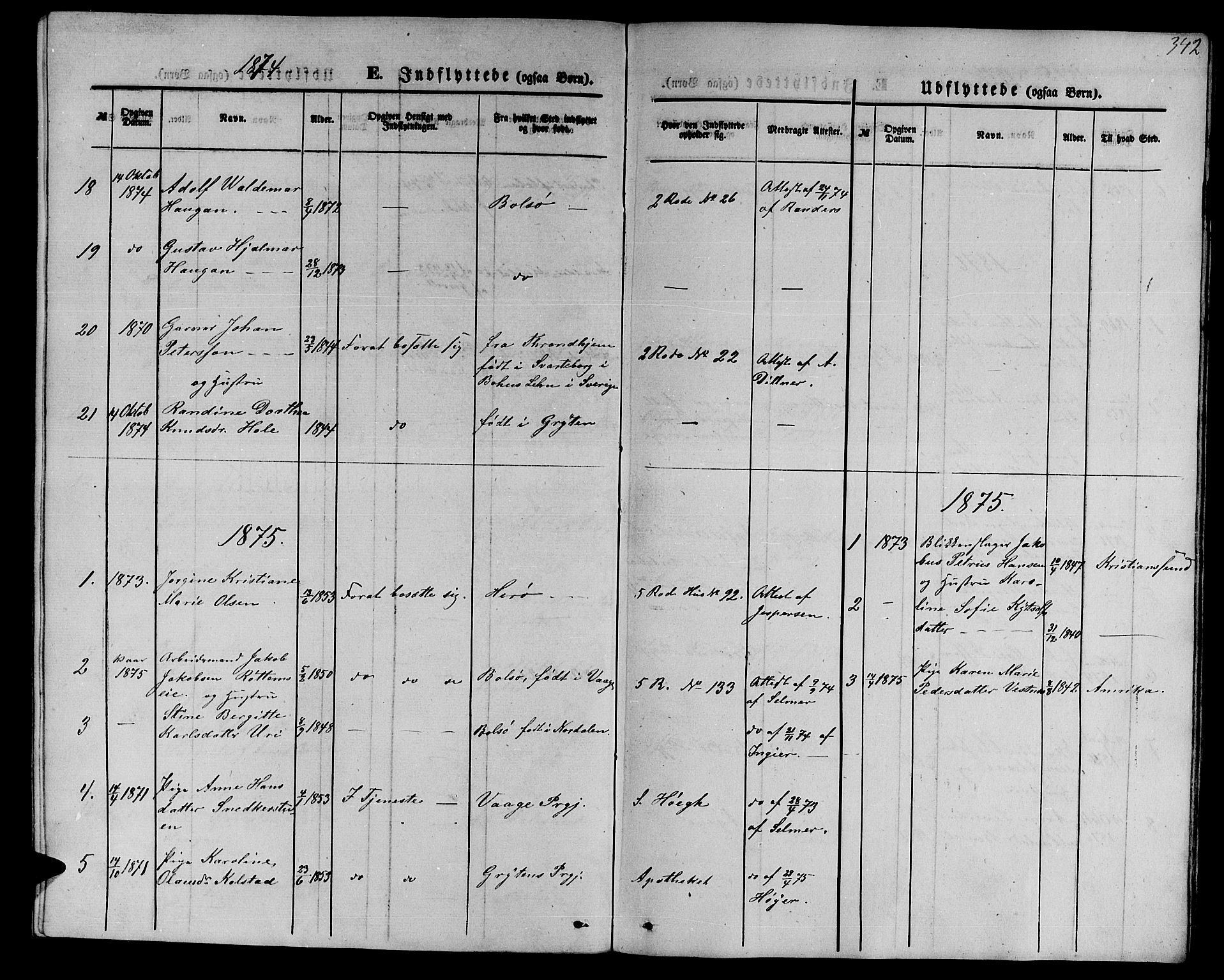 Ministerialprotokoller, klokkerbøker og fødselsregistre - Møre og Romsdal, AV/SAT-A-1454/558/L0701: Klokkerbok nr. 558C02, 1862-1879, s. 342