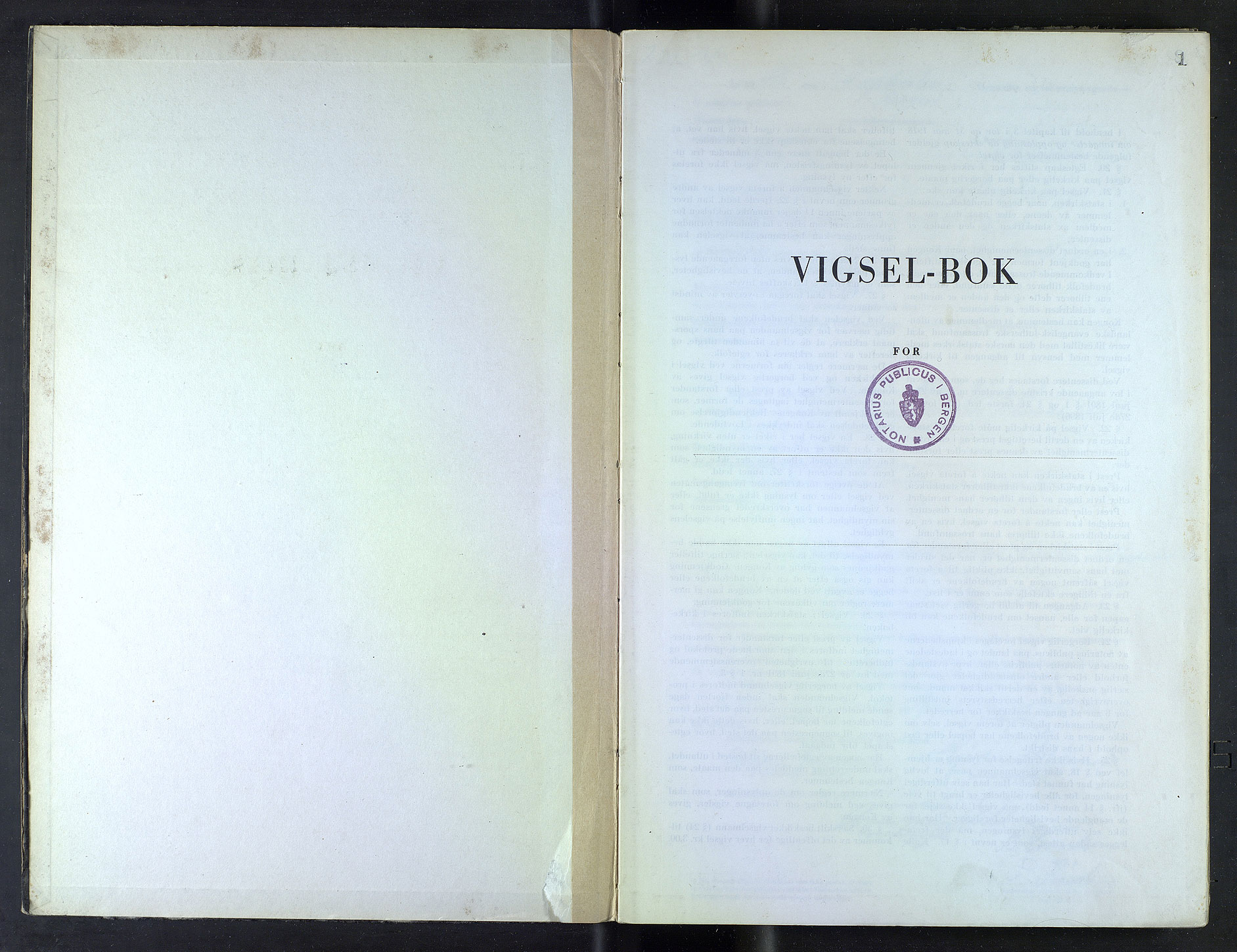 Byfogd og Byskriver i Bergen, AV/SAB-A-3401/10/10F/L0043: Vielsesprotokoller, 1948-1949, s. 1